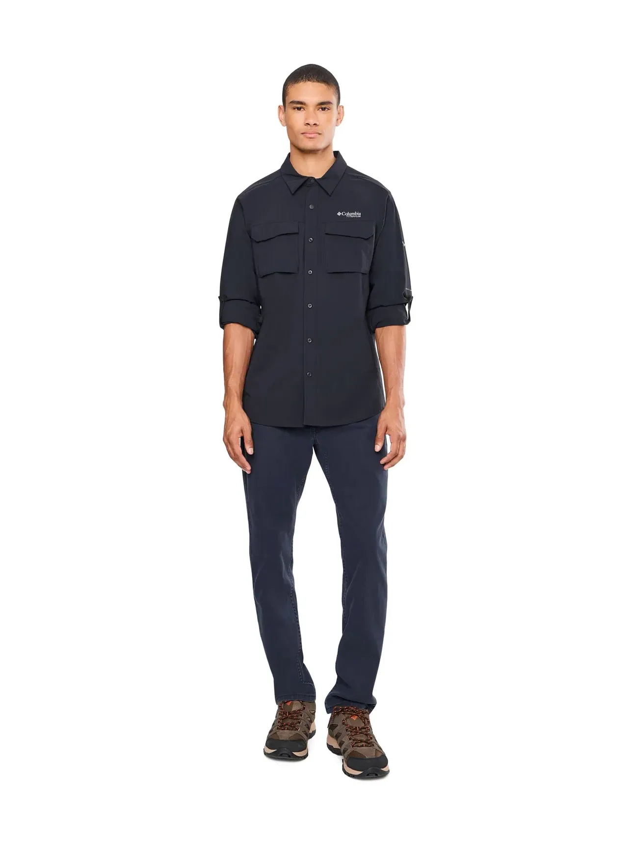 Лонгслив Silver Ridge Elite Long Sleeve Woven Columbia — изображение 2 из 5, черный