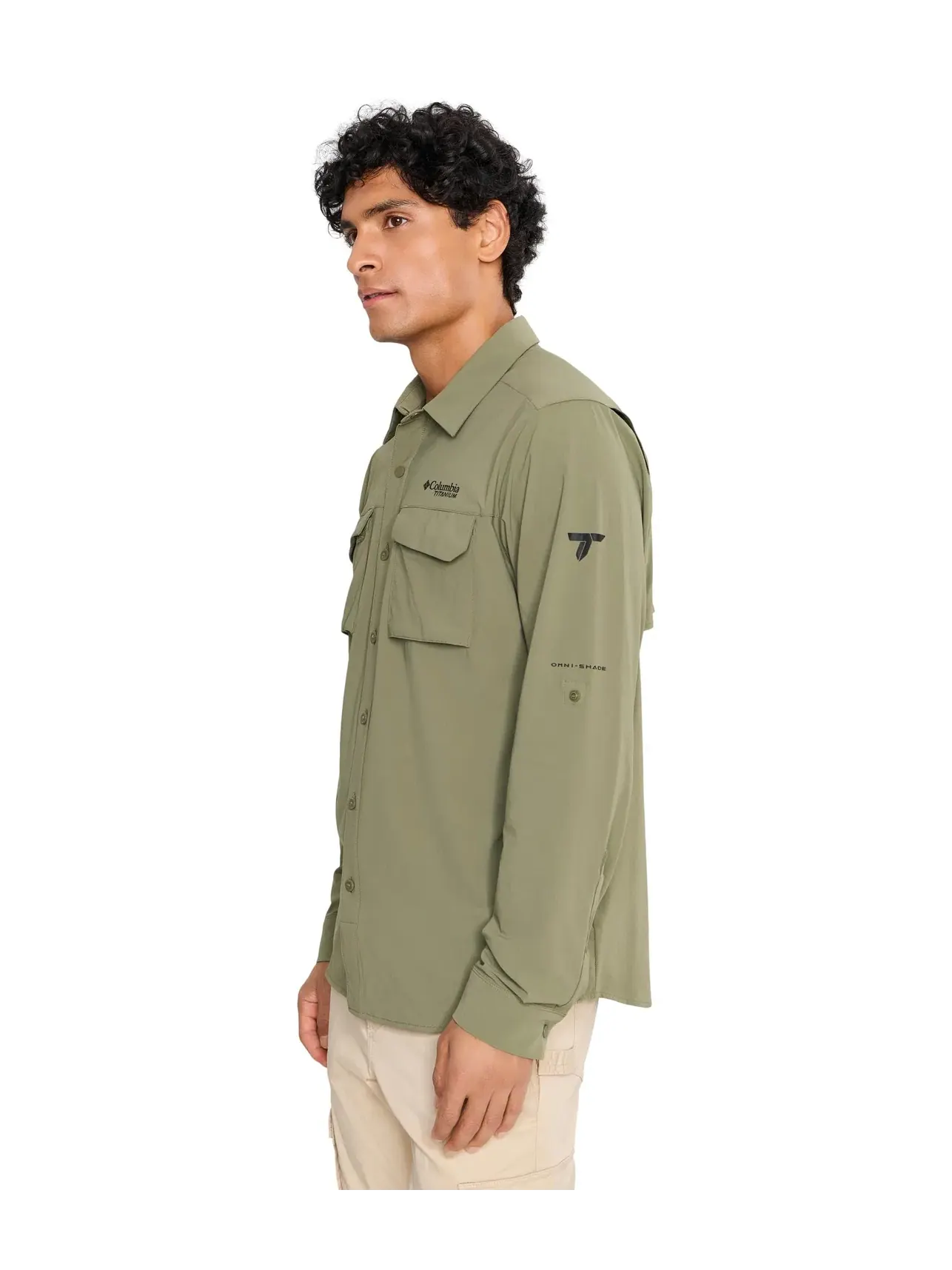 Лонгслив Silver Ridge Elite Long Sleeve Woven Columbia — изображение 3 из 5, зеленый