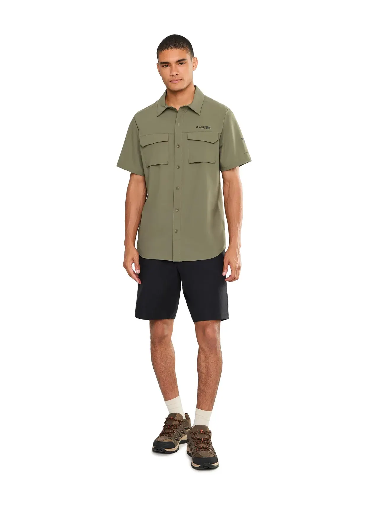 Рубашка Silver Ridge Elite Short Sleeve Woven Columbia — изображение 2 из 5, зеленый