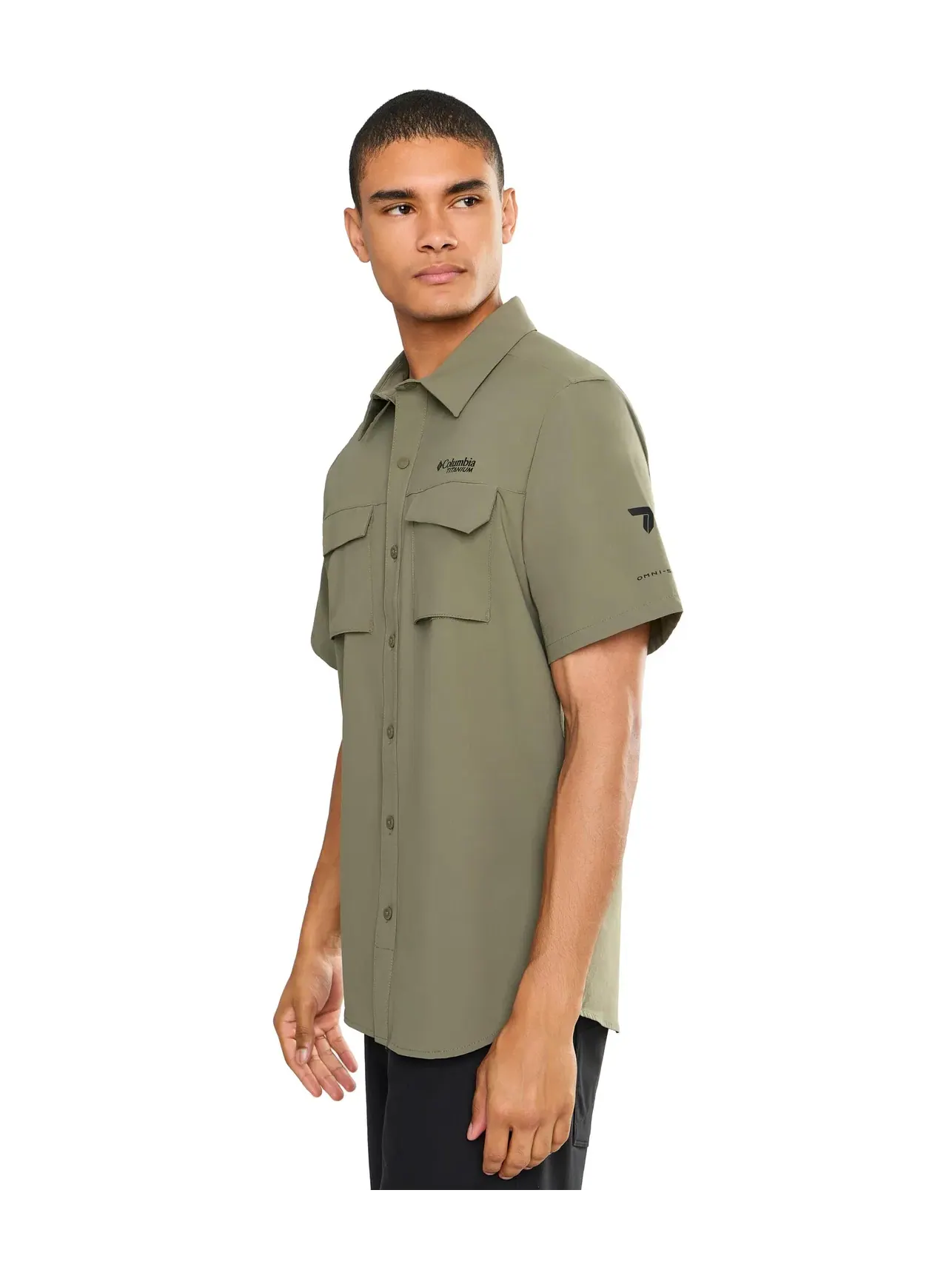Рубашка Silver Ridge Elite Short Sleeve Woven Columbia — изображение 3 из 5, зеленый