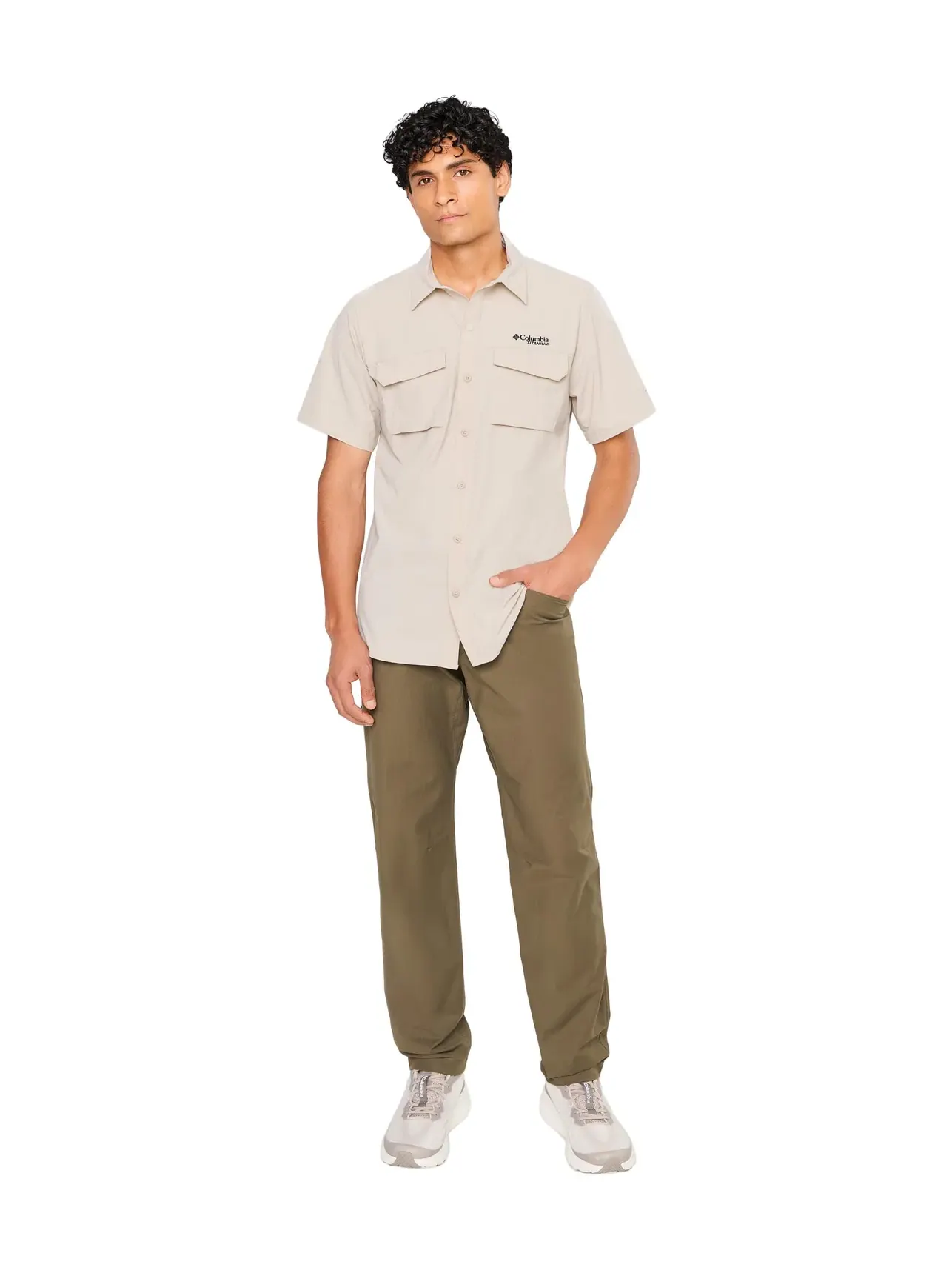 Рубашка Silver Ridge Elite Short Sleeve Woven Columbia — изображение 2 из 5, серый