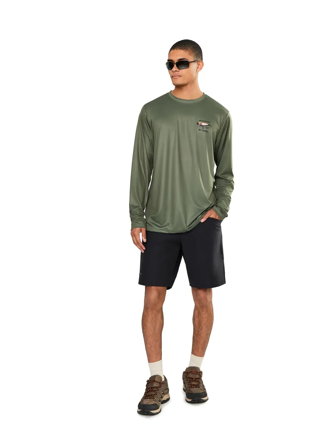 Рубашка Terminal Tackle PFG Hooked On Quality Columbia — изображение 2 из 5, кипарис