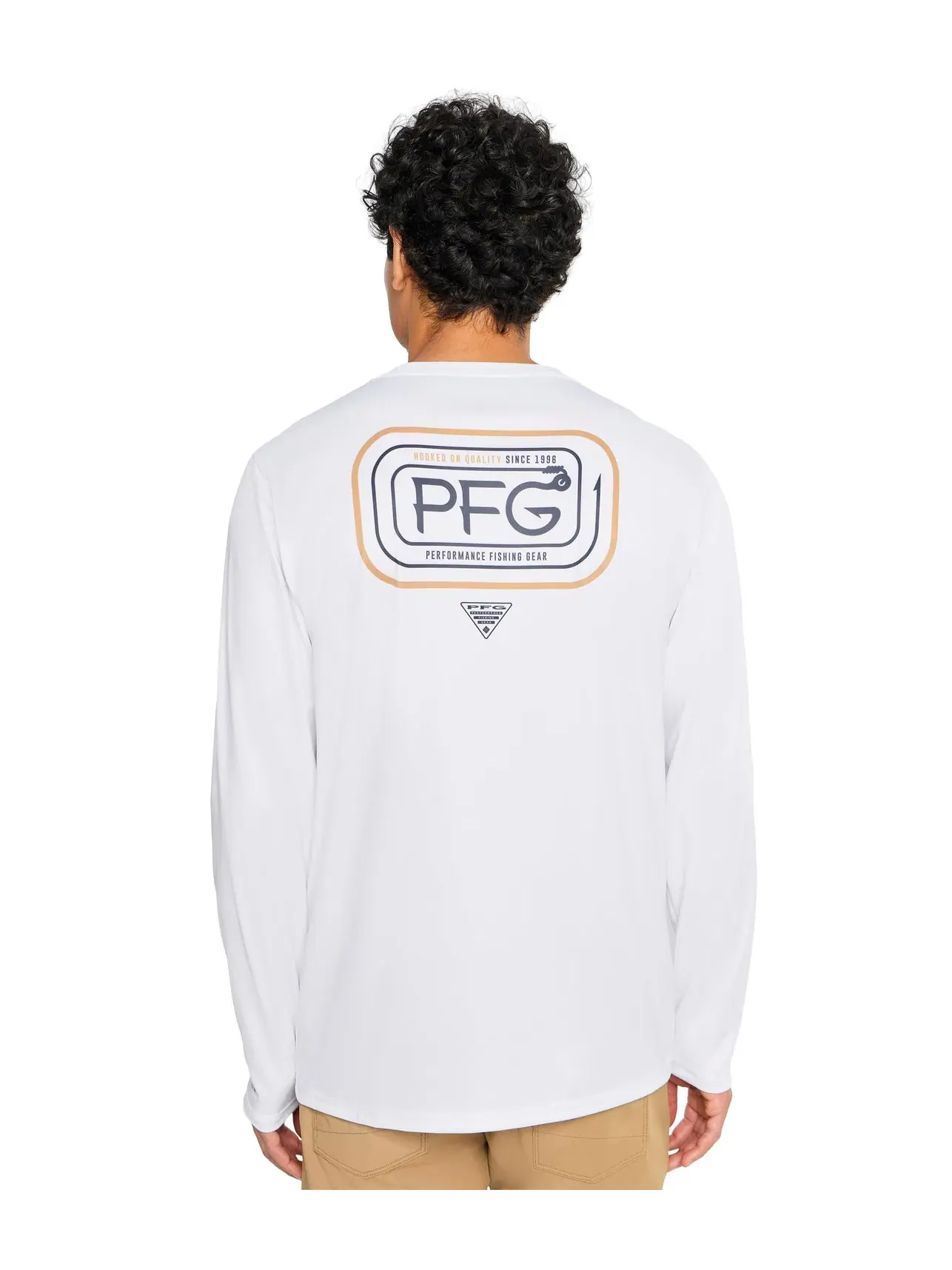 Рубашка Terminal Tackle PFG Hooked On Quality Columbia — изображение 4 из 5, белый