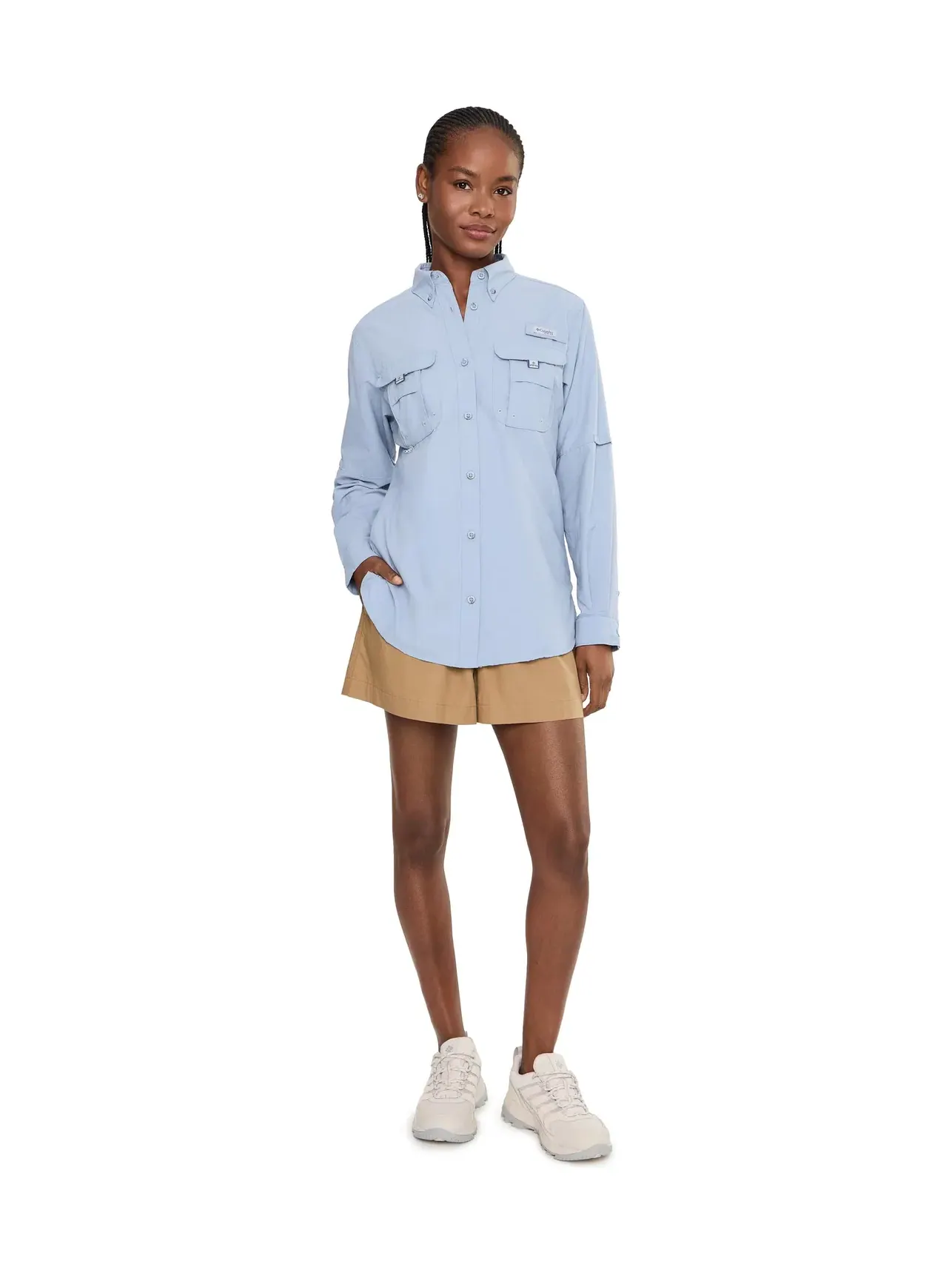 Лонгслив PFG Bahama II Long Sleeve Columbia — изображение 2 из 5, синий