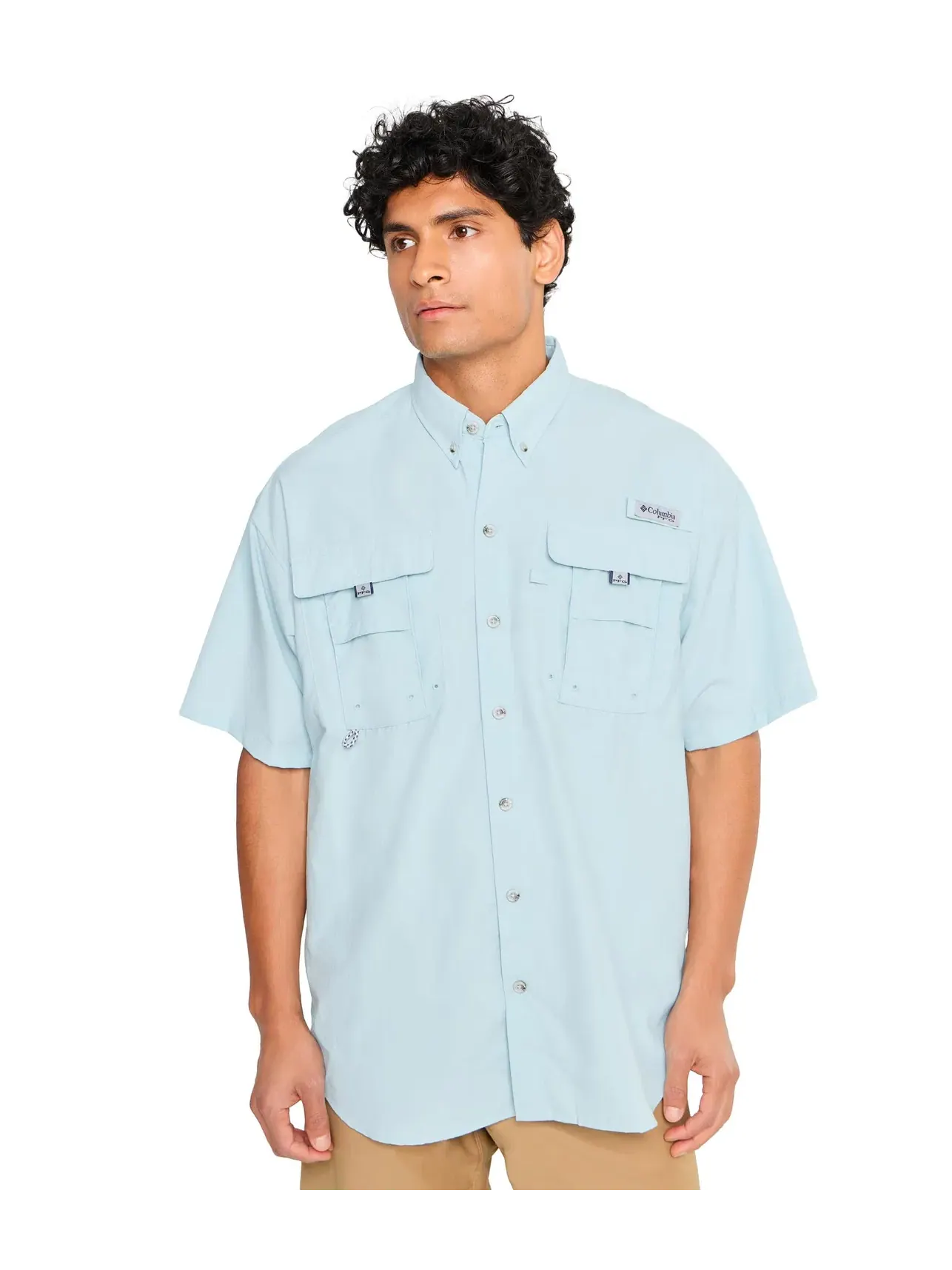 Рубашка с коротким рукавом PFG Bahama II Columbia — изображение 1 из 5, синий