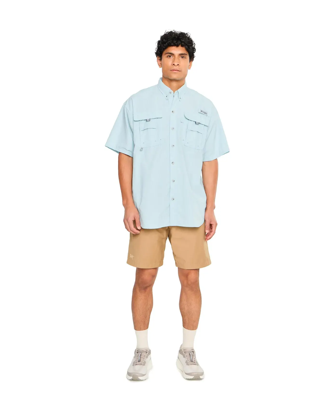 Рубашка с коротким рукавом PFG Bahama II Columbia — изображение 2 из 5, синий