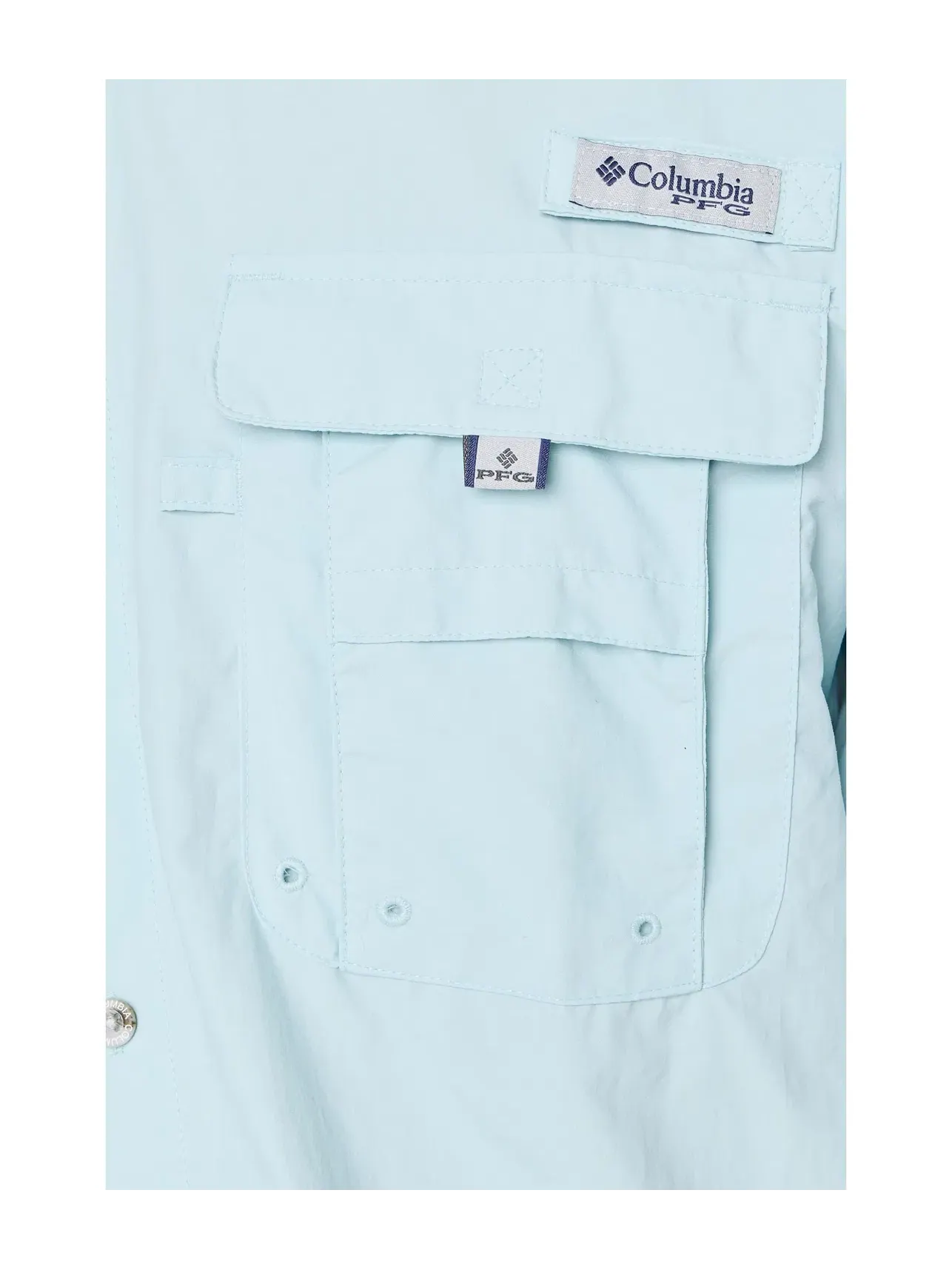 Рубашка с коротким рукавом PFG Bahama II Columbia — изображение 5 из 5, синий