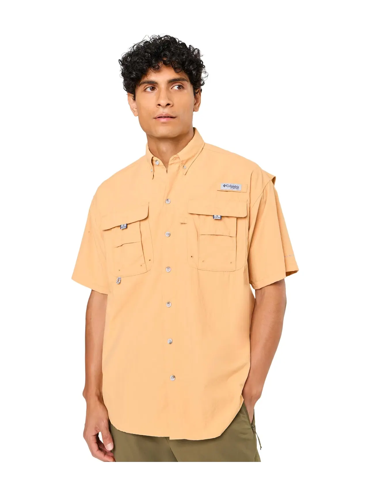 Рубашка с коротким рукавом PFG Bahama II Columbia — изображение 1 из 5, коричневый