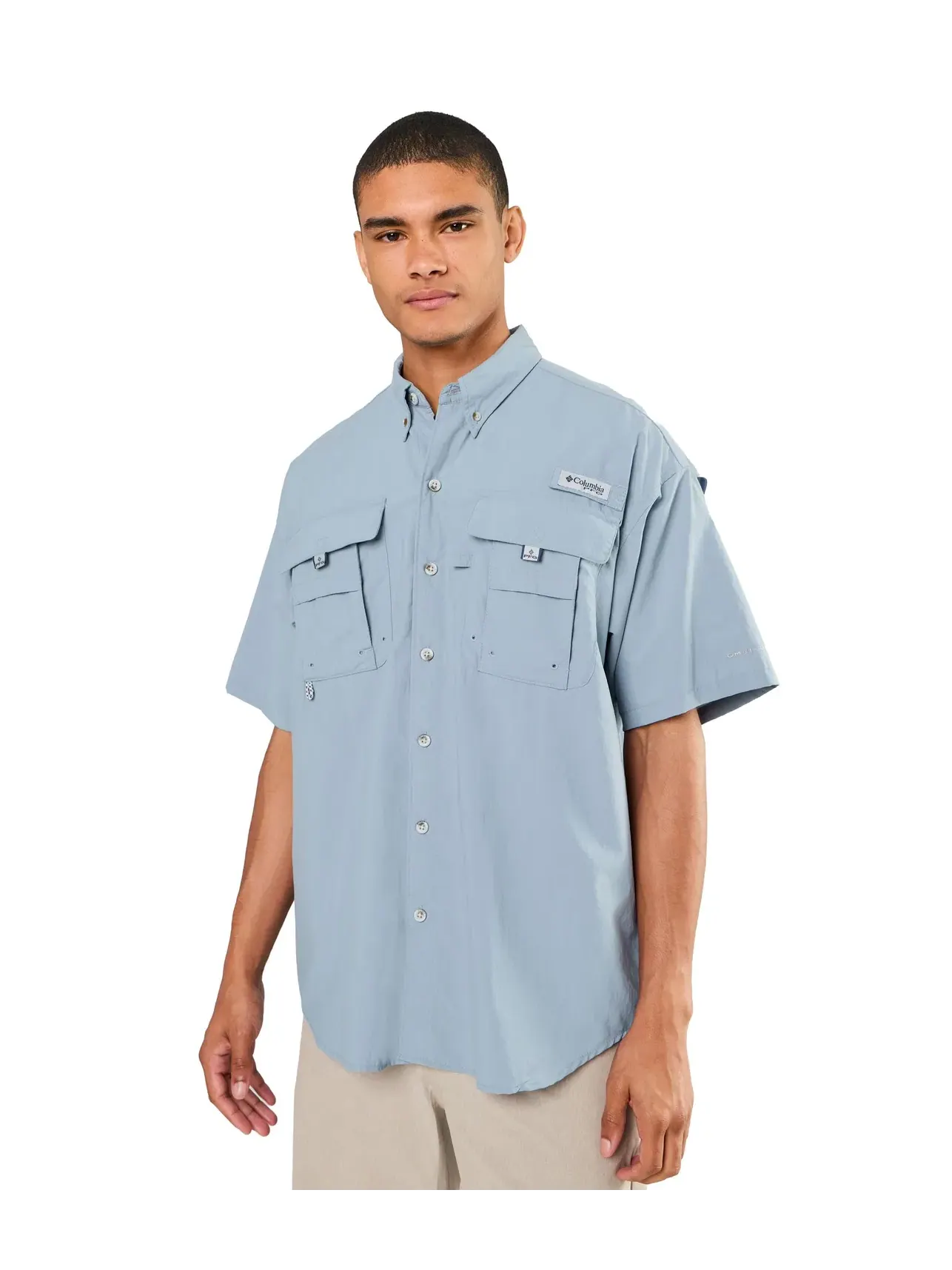 Рубашка с коротким рукавом PFG Bahama II Columbia — изображение 1 из 5, синий