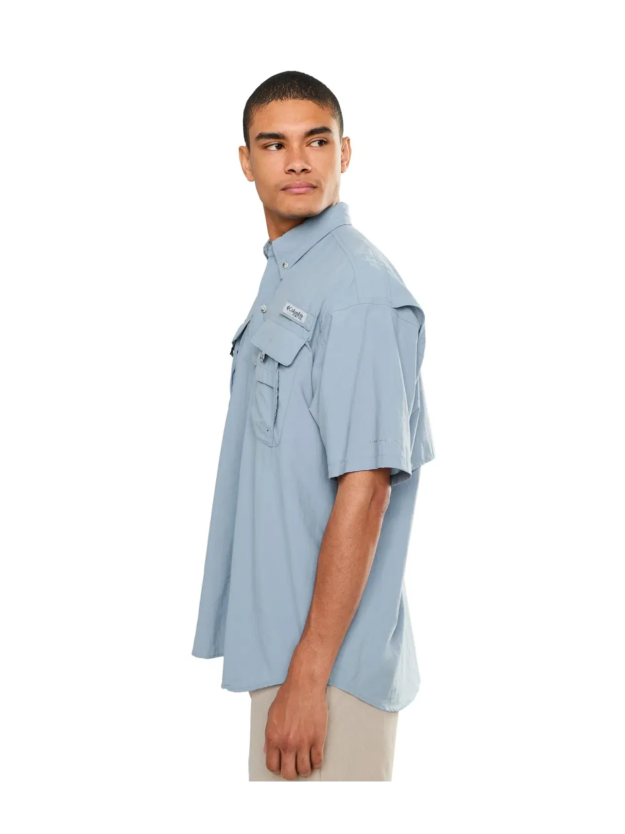 Рубашка с коротким рукавом PFG Bahama II Columbia — изображение 3 из 5, синий