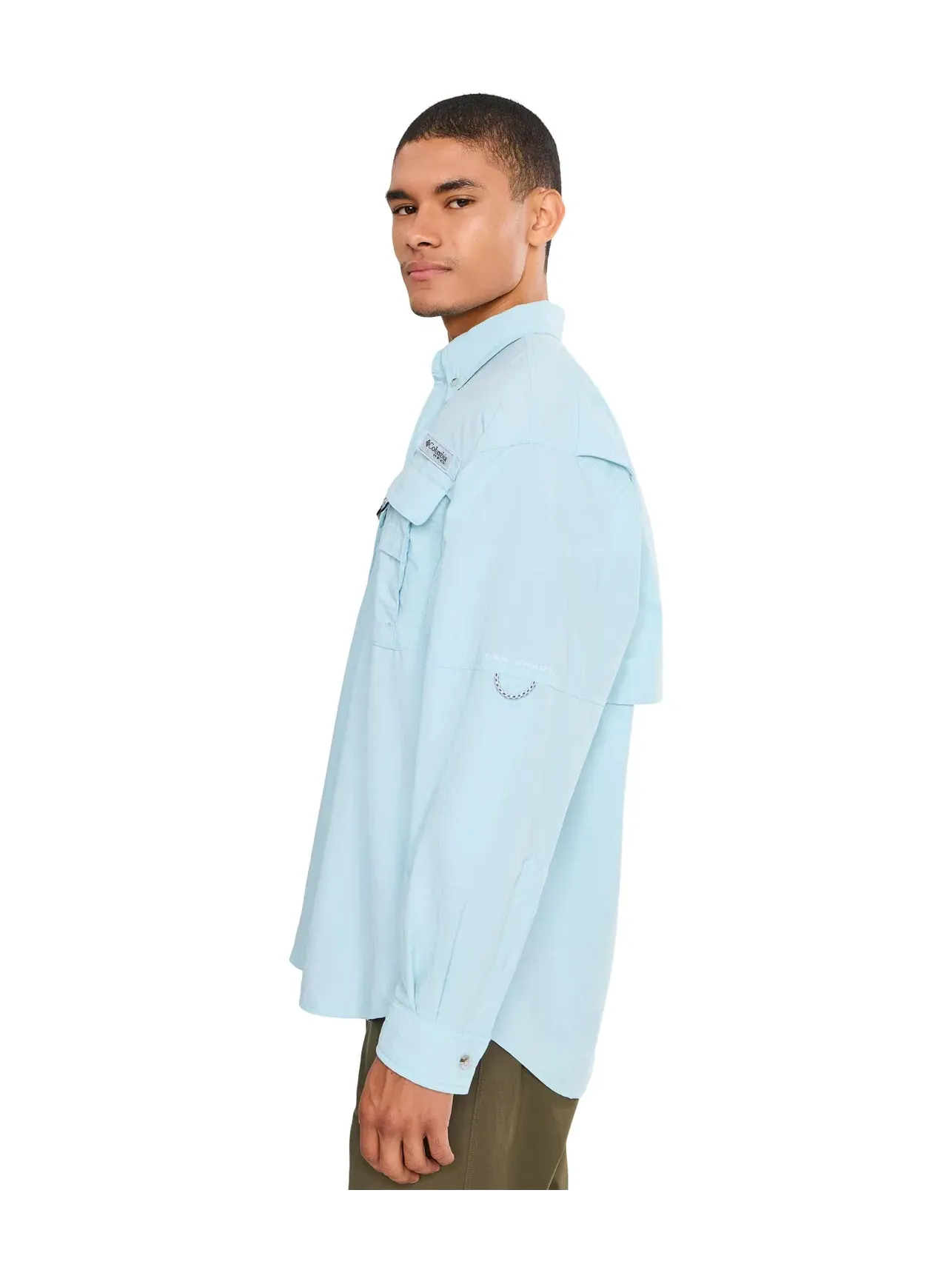 Рубашка с длинным рукавом PFG Bahama II Columbia — изображение 3 из 5, синий