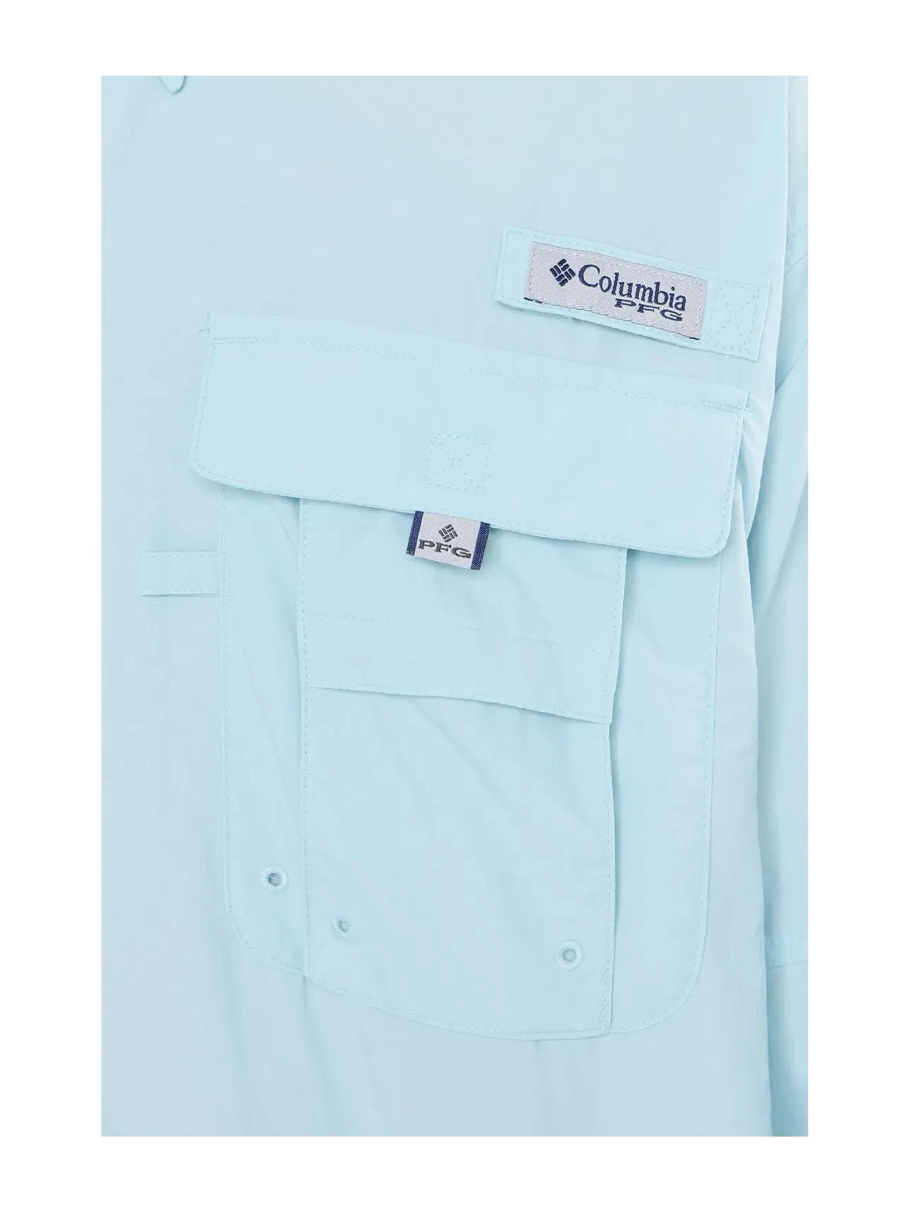 Рубашка с длинным рукавом PFG Bahama II Columbia — изображение 5 из 5, синий