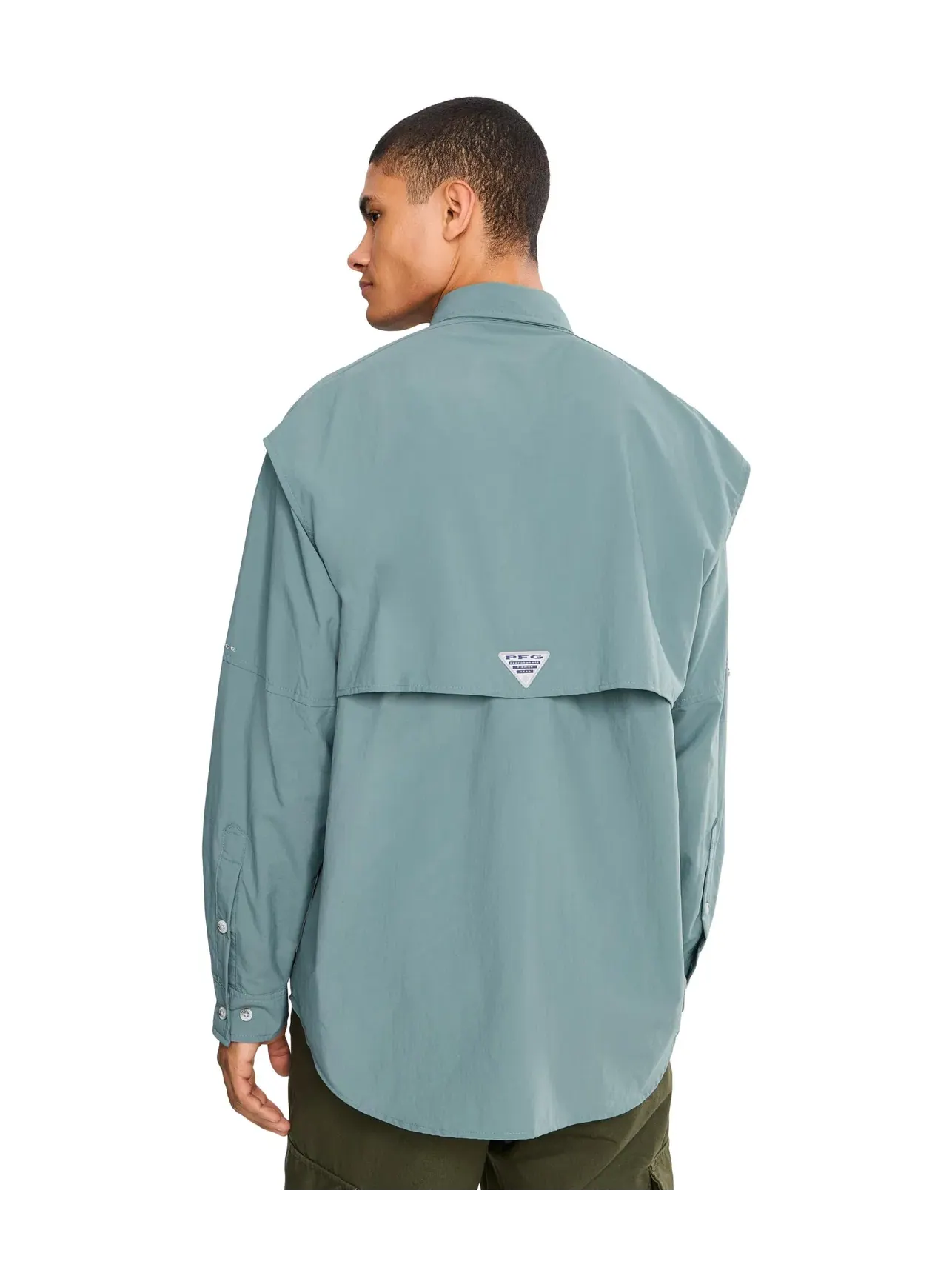 Рубашка с длинным рукавом PFG Bahama II Columbia — изображение 4 из 5, серебристый