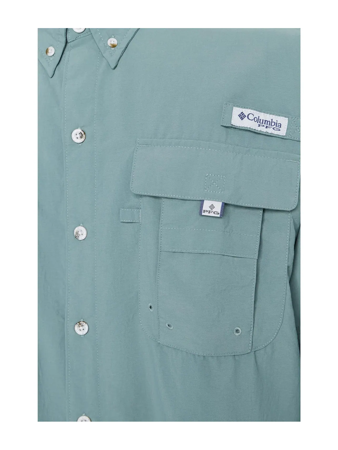 Рубашка с длинным рукавом PFG Bahama II Columbia — изображение 5 из 5, серебристый