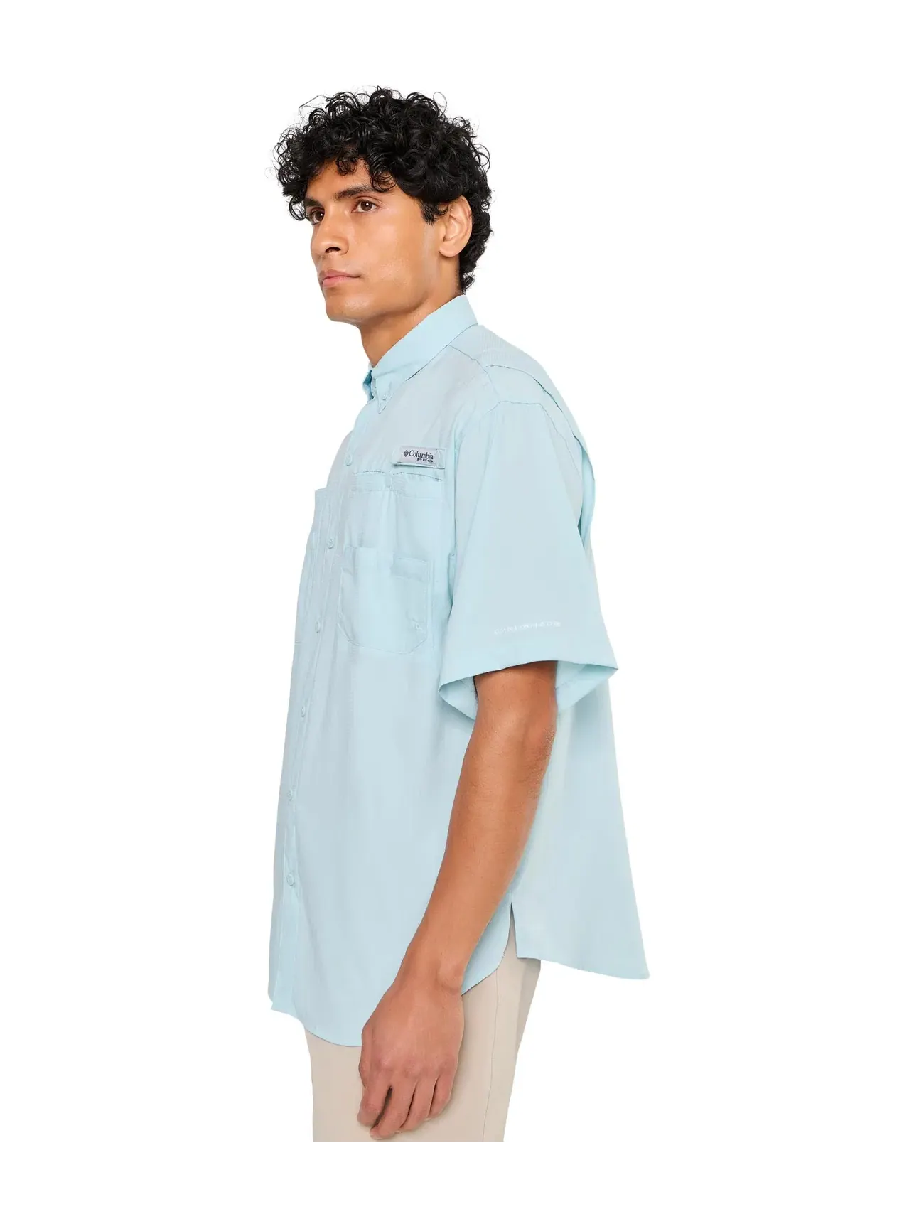 Рубашка с коротким рукавом PFG Tamiami II Columbia — изображение 3 из 5, синий