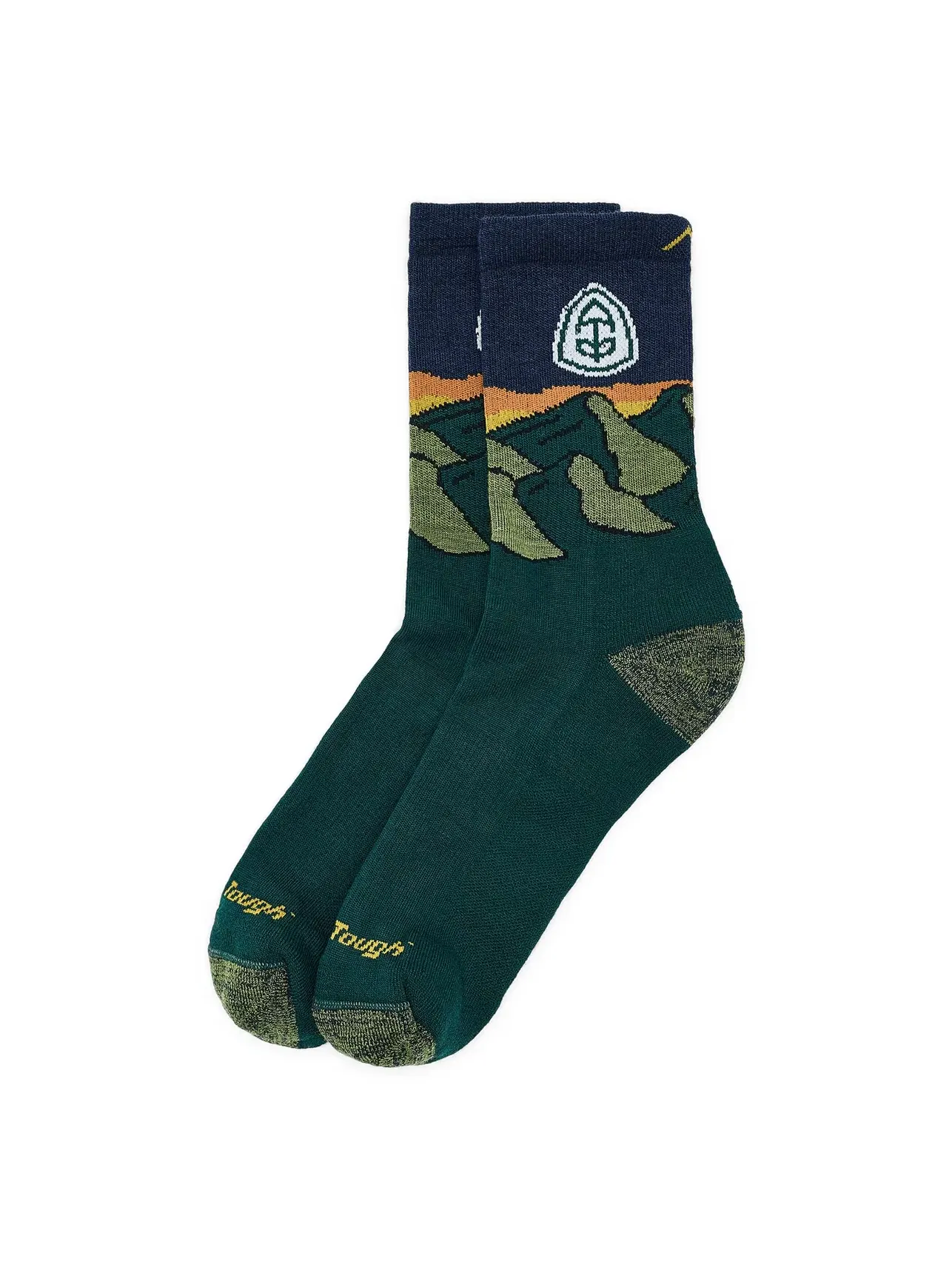 Носки ATC Micro Crew средней плотности с амортизацией ATC Micro Crew Midweight With Cushion Darn Tough Vermont — зеленый
