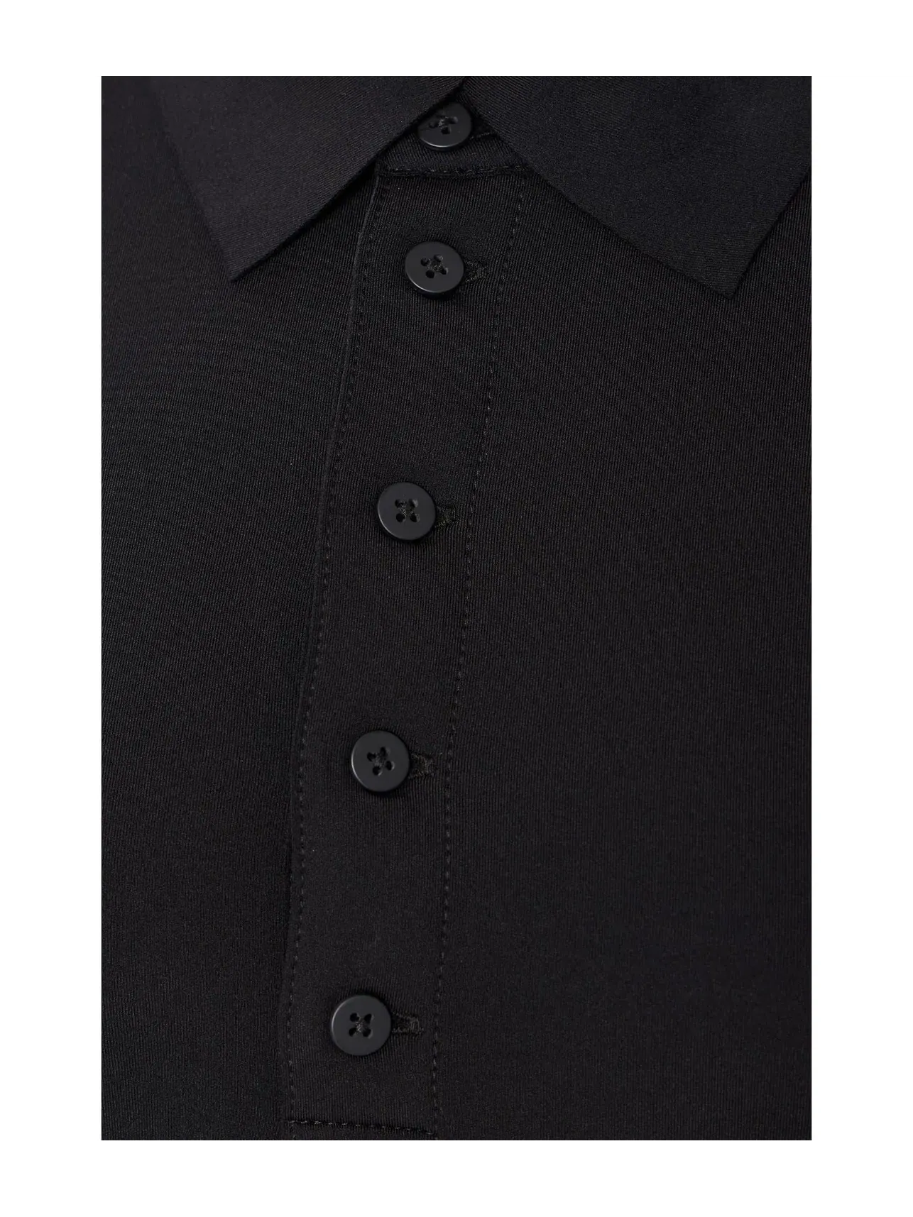 Боди-поло из неопрена Neoprene Polo Bodysuit Commando — изображение 5 из 5, черный