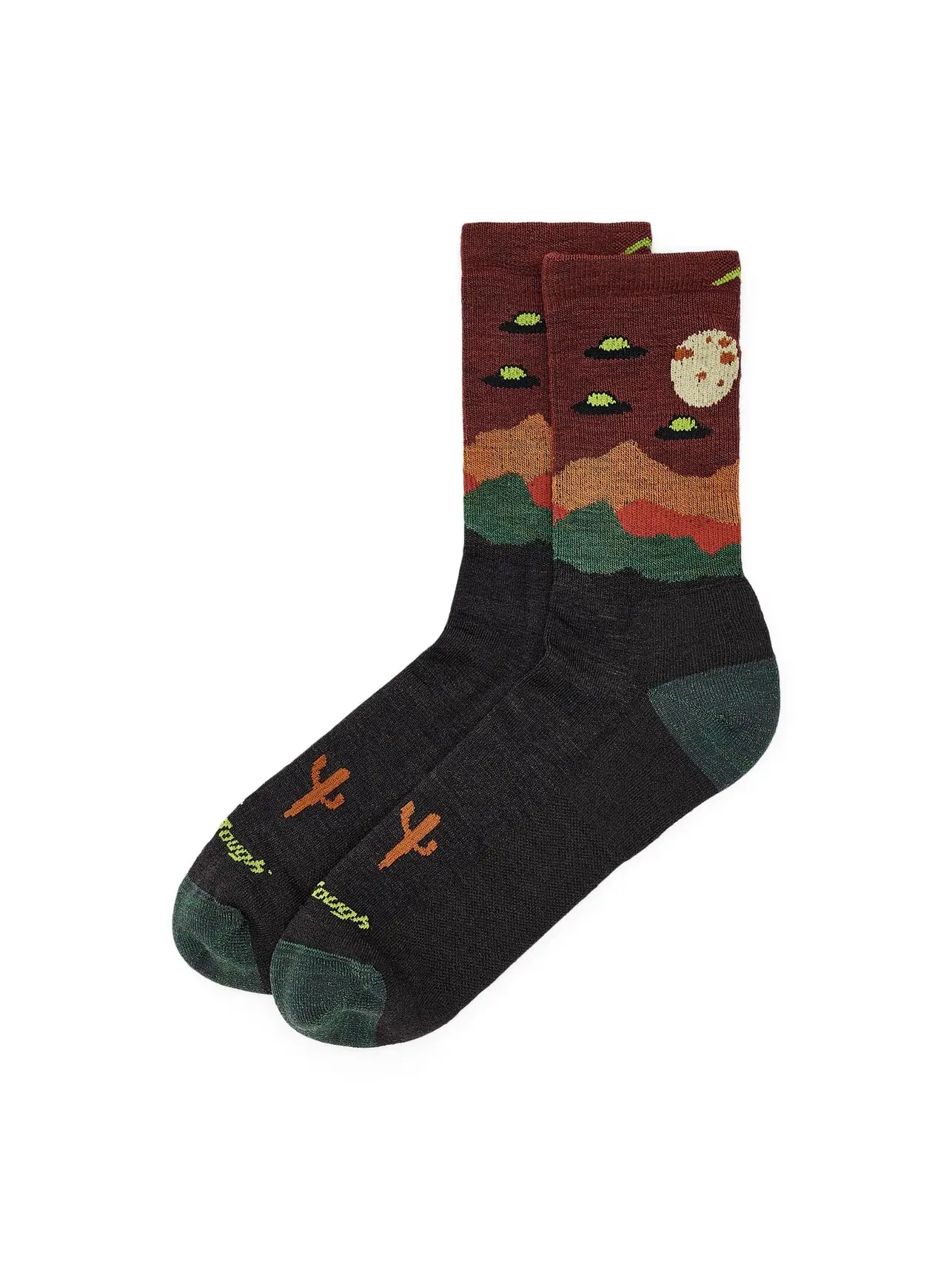 Носки легкие с амортизацией Spaced Out Micro Crew Lightweight With Cushion Darn Tough Vermont — изображение 1 из 2, ореховый