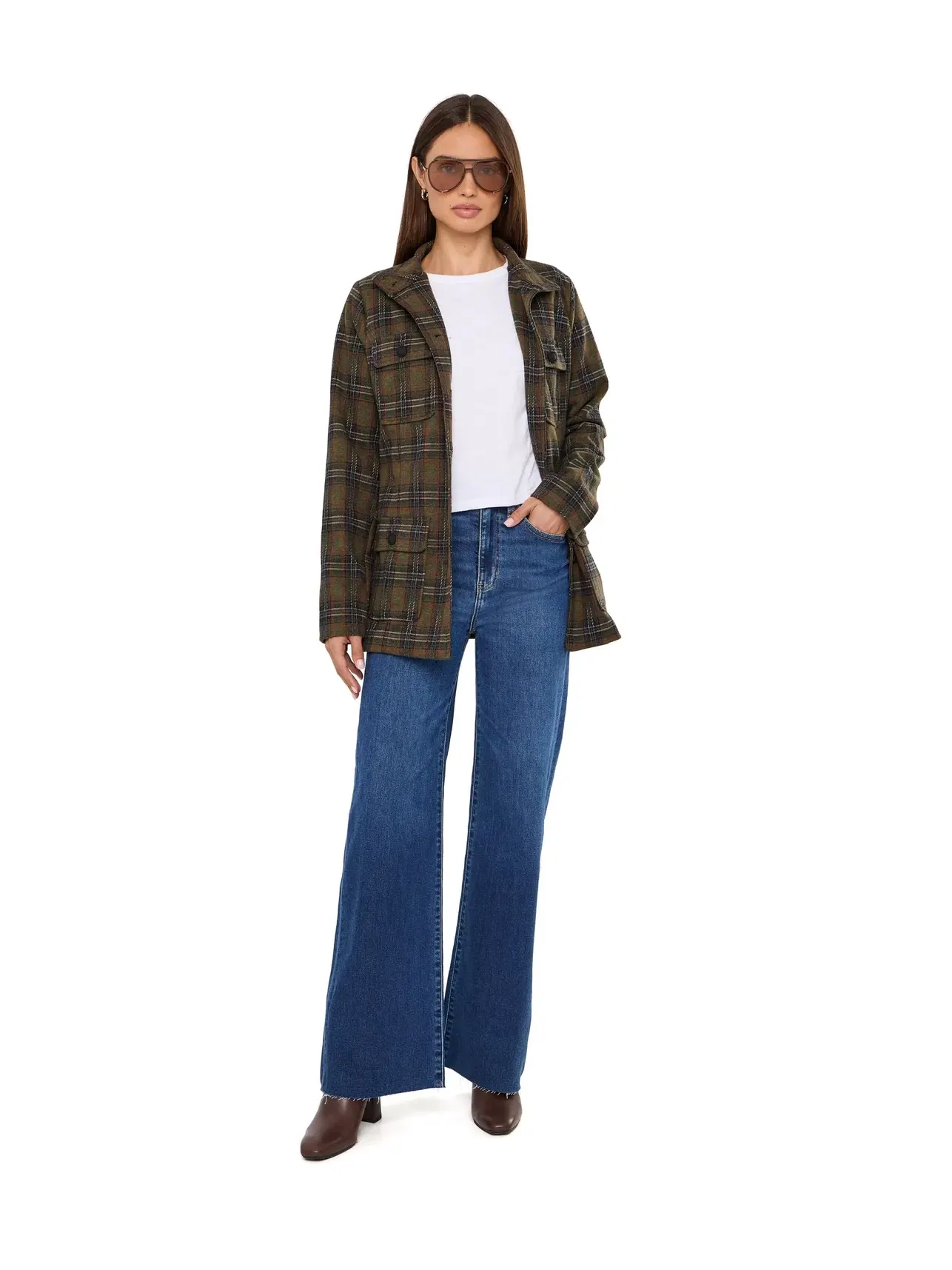 Джинсы широкие с завышенной посадкой Far Out High-Rise Wide Leg in Waterfall Daze — изображение 2 из 5, мульти