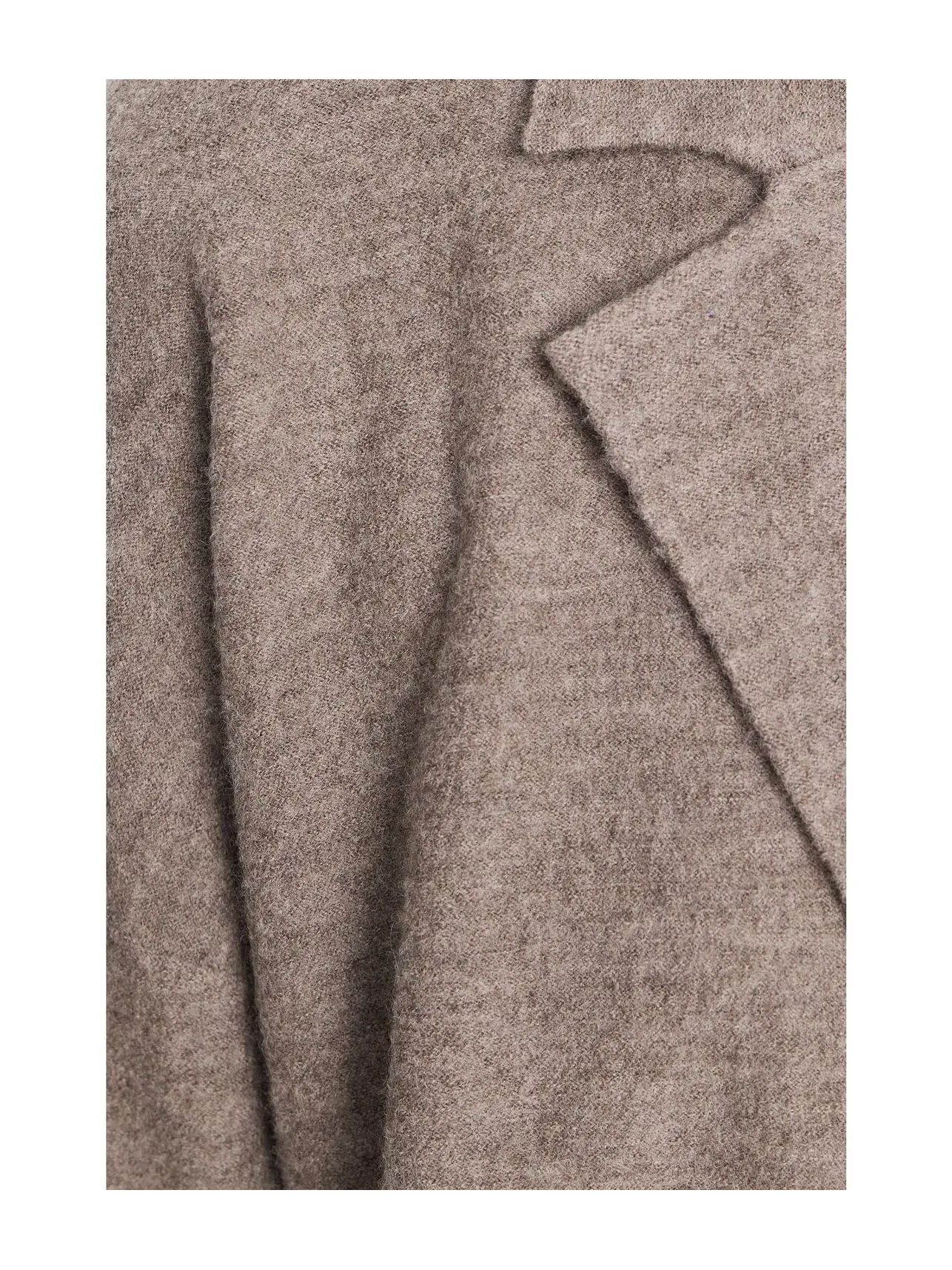 Кардиган из тонкой войлочной шерсти с воротником-стойкой Eileen Fisher — изображение 5 из 5, булыжник серый