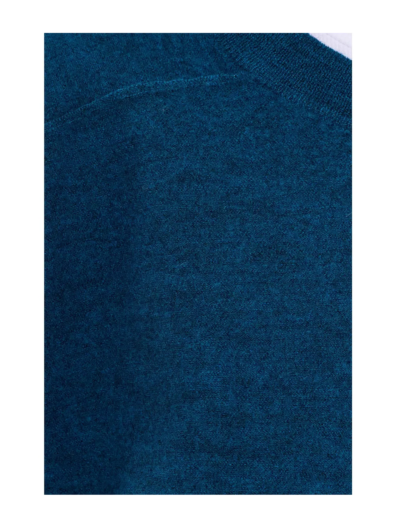 Свитер с круглым вырезом из тонкой войлочной шерсти Eileen Fisher — изображение 5 из 5, синий