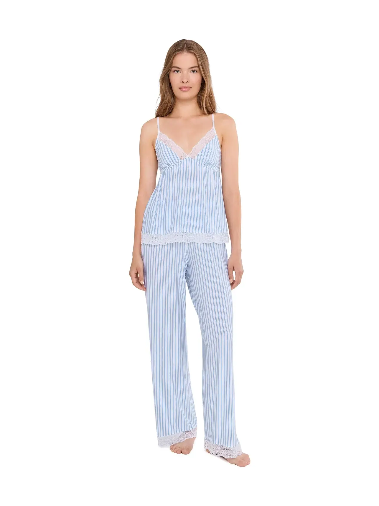 Пижама Isla Cami Pants Eberjey — изображение 1 из 5, синий/белый