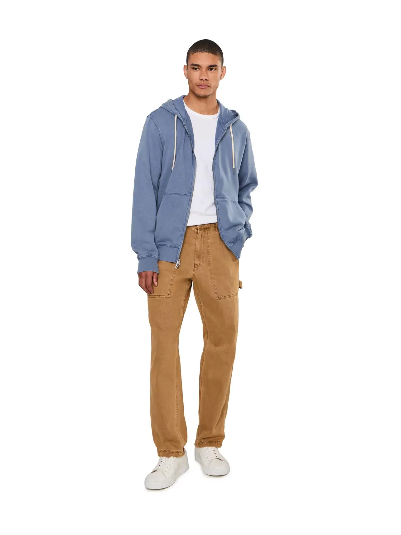 Толстовка на молнии из флиса Oceanside Faherty — изображение 2 из 5, синий