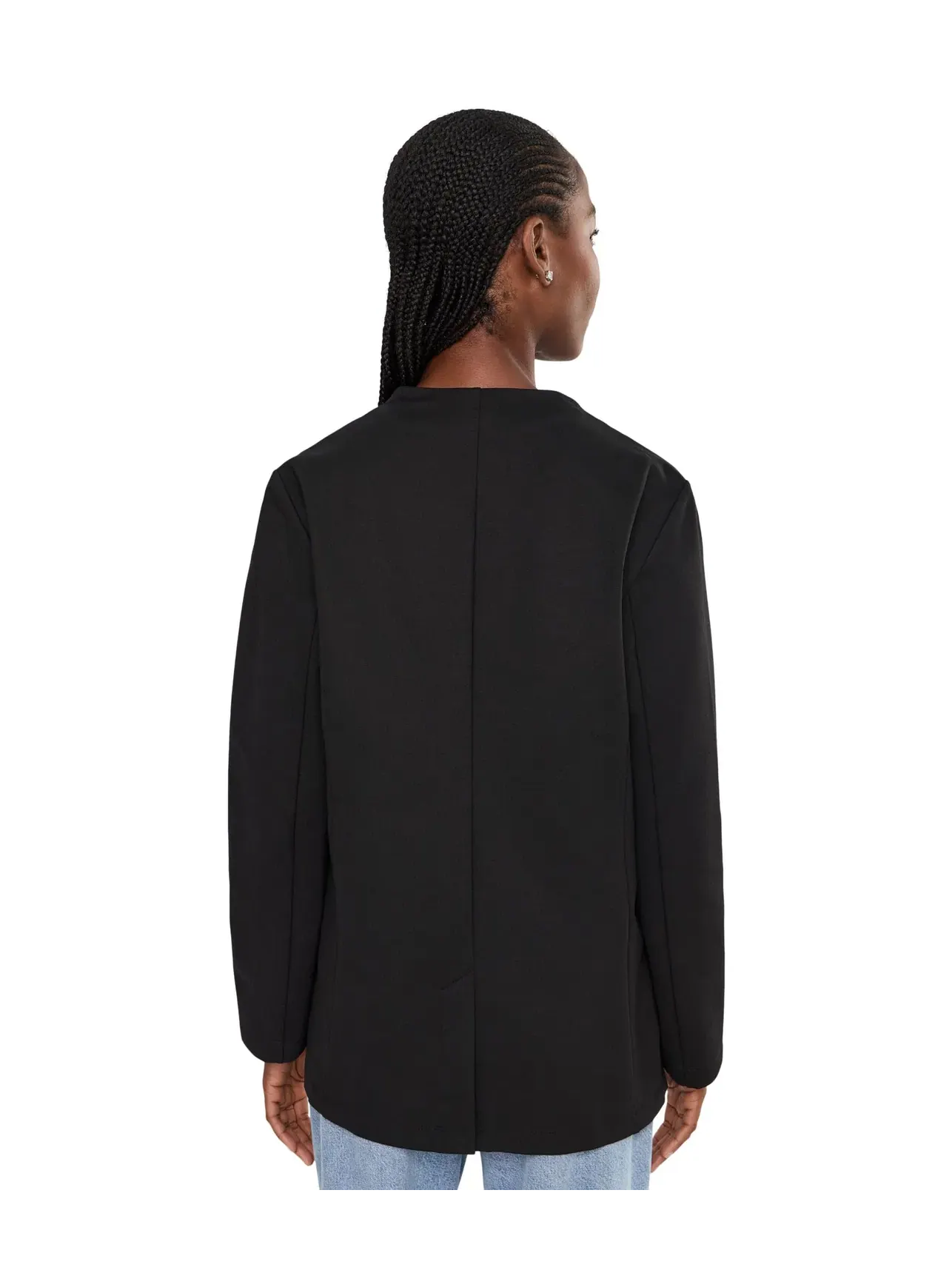 Блейзер по фигуре из тянущегося понте, можно стирать Washable Flex Ponte Shaped Blazer Eileen Fisher — изображение 4 из 5
