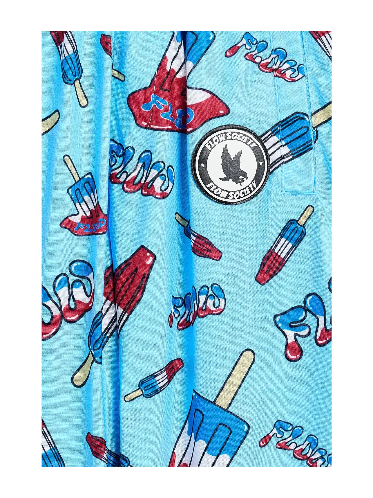 Домашние штаны Popsicle Flow (для маленьких и больших детей) Flow Society — изображение 3 из 3, синий