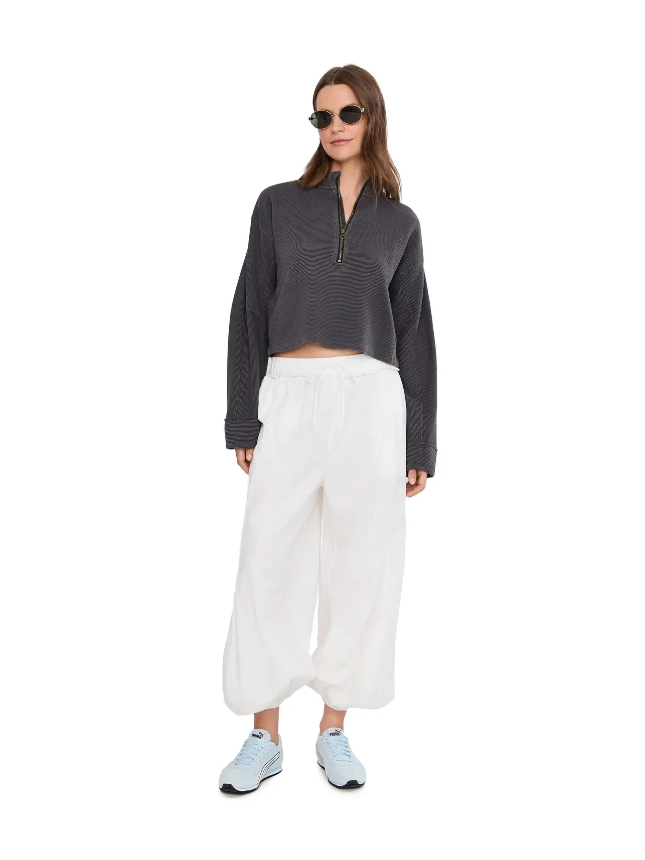 Толстовка на молнии 1/4 We The Free Celeste Quarter Zip Free People — изображение 2 из 5, черный