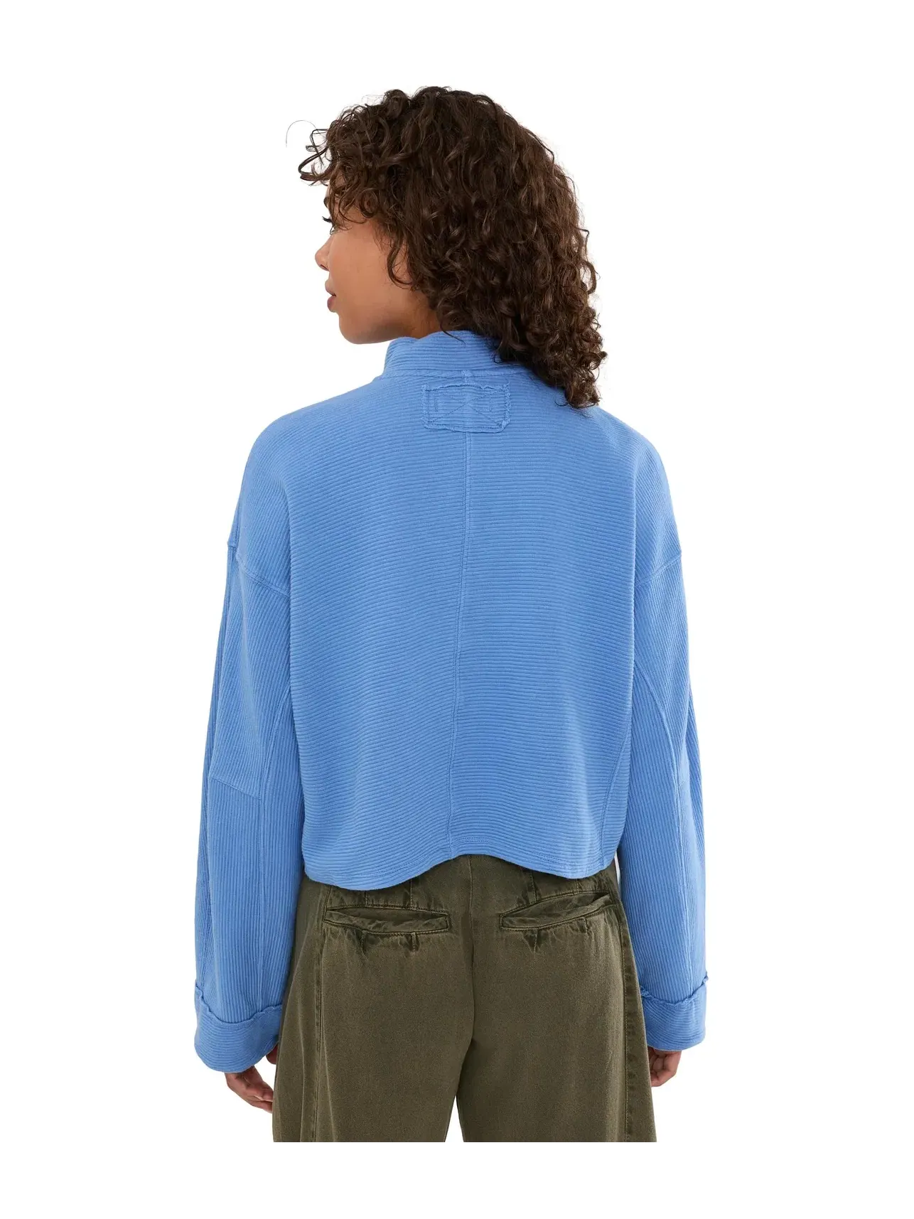Толстовка на молнии 1/4 We The Free Celeste Quarter Zip Free People — изображение 4 из 5, синий
