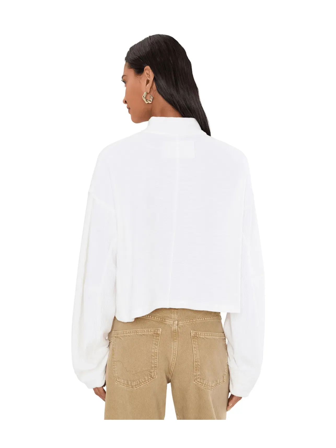 Толстовка на молнии 1/4 We The Free Celeste Quarter Zip Free People — изображение 4 из 5, слоновая кость