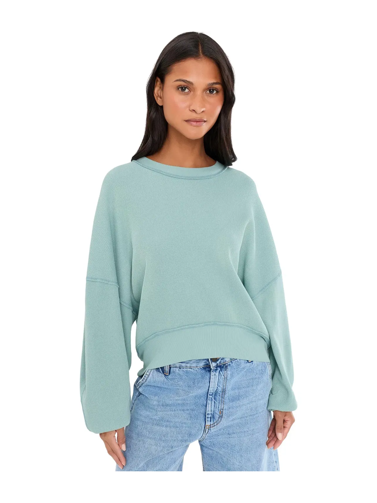 Футболка Skyline Free People — изображение 1 из 5, голубой