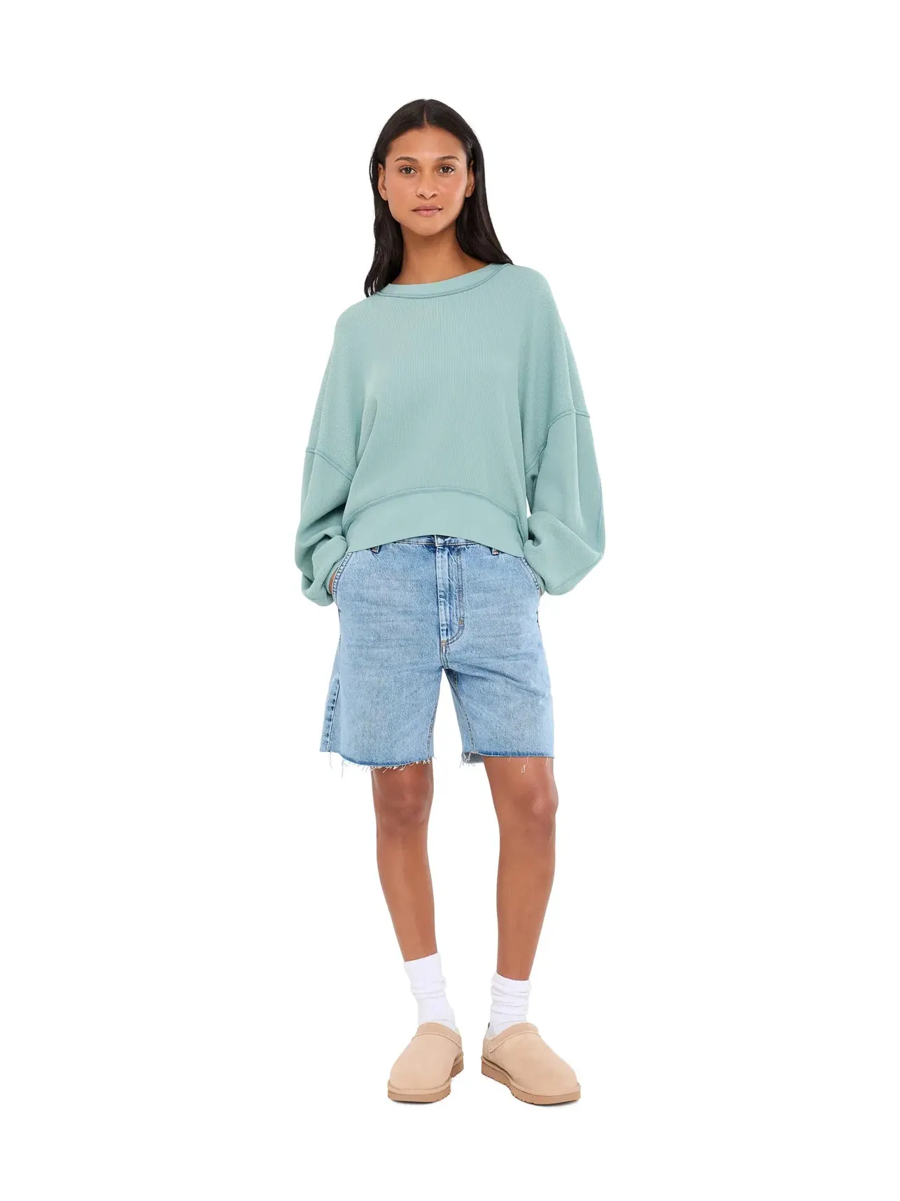 Футболка Skyline Free People — изображение 2 из 5, голубой