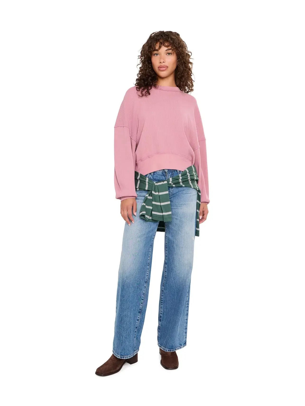 Футболка Skyline Free People — изображение 2 из 5, розовый