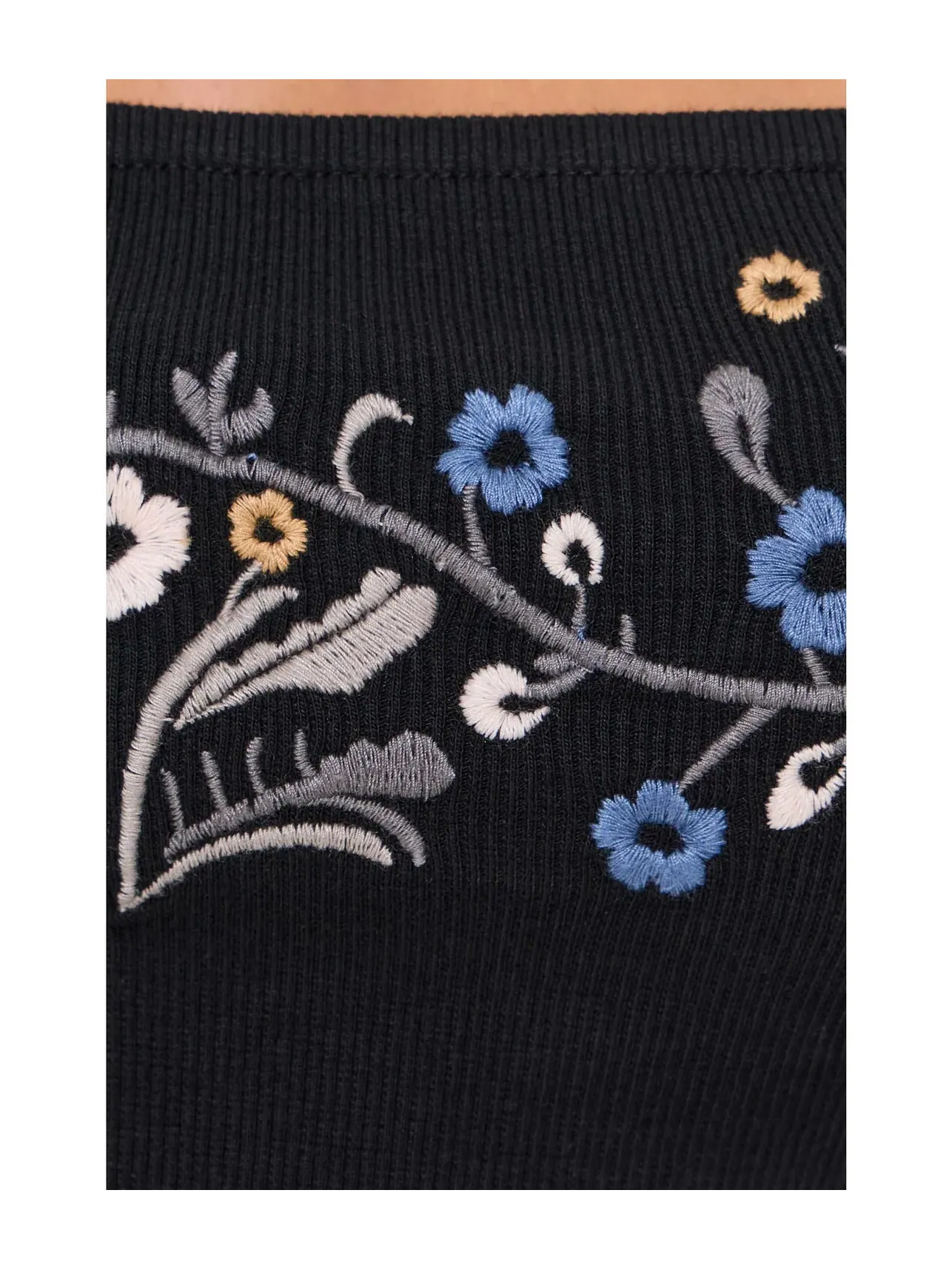 Лонгслив Olivia Long Sleeve Top Free People — изображение 5 из 5, черный