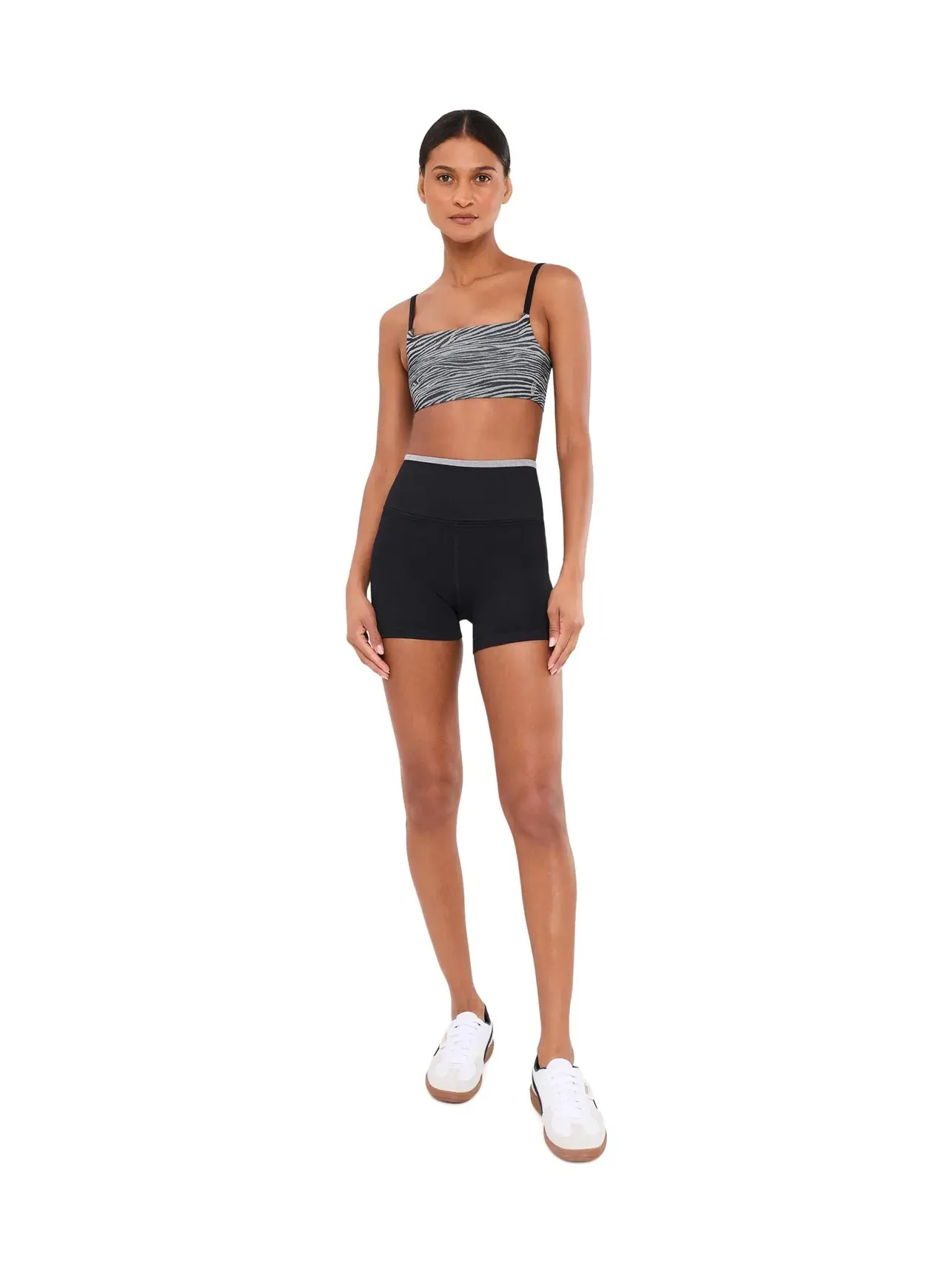 Бюстгальтер с принтом Tighten Up Printed Bra Fp Movement — изображение 2 из 5, черный