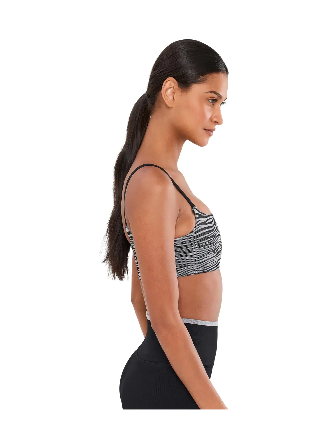 Бюстгальтер с принтом Tighten Up Printed Bra Fp Movement — изображение 3 из 5, черный