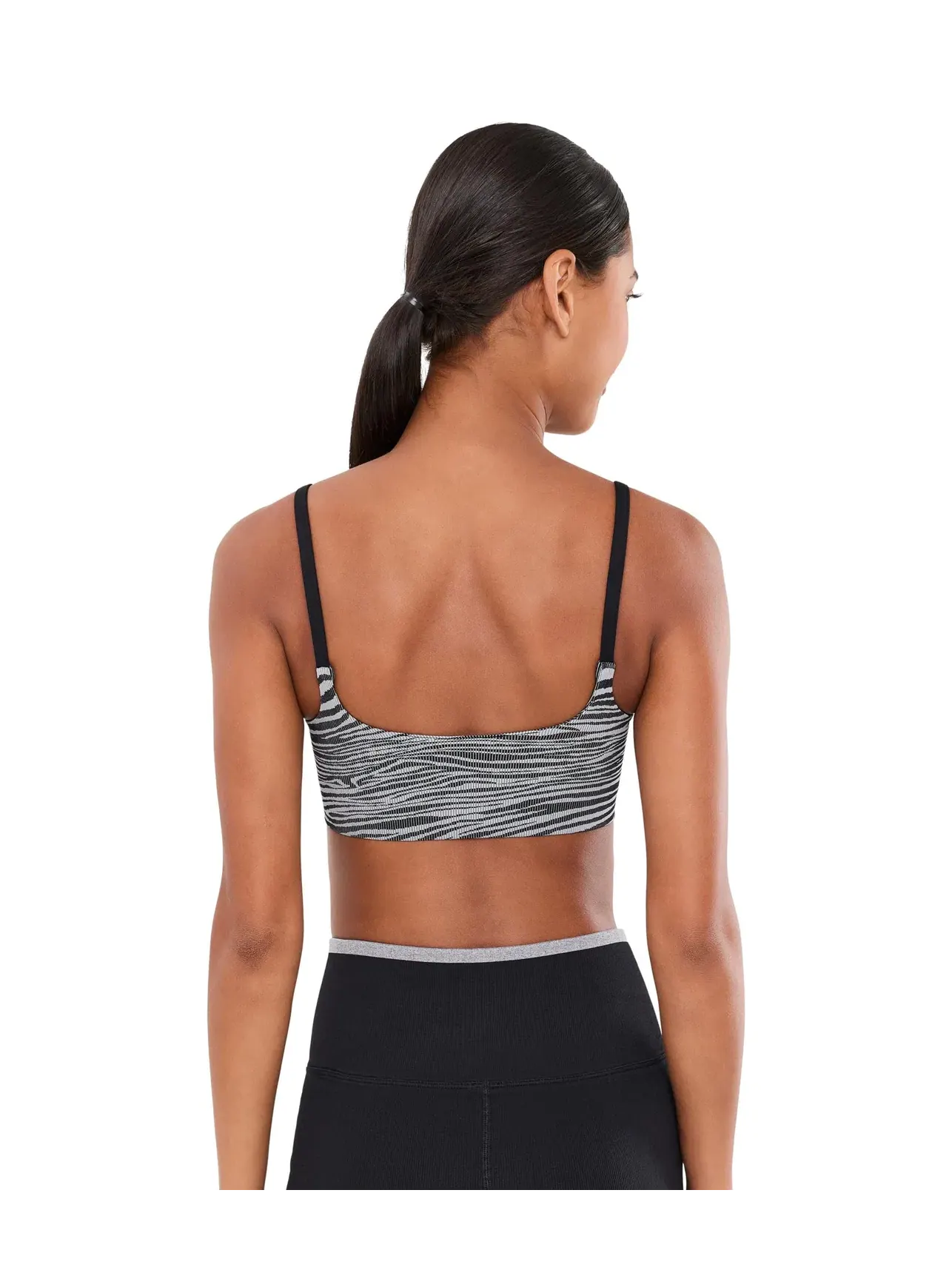 Бюстгальтер с принтом Tighten Up Printed Bra Fp Movement — изображение 4 из 5, черный
