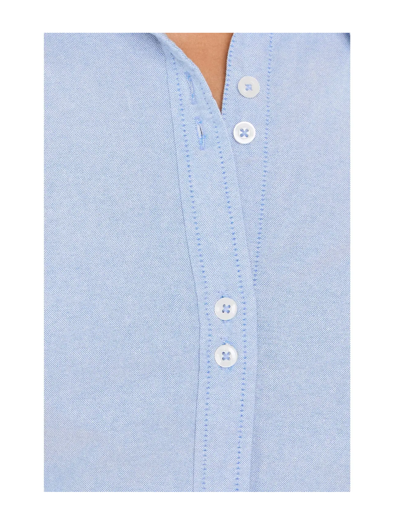 Оксфордская рубашка Benny Slim Oxford Free People — изображение 5 из 5, синий