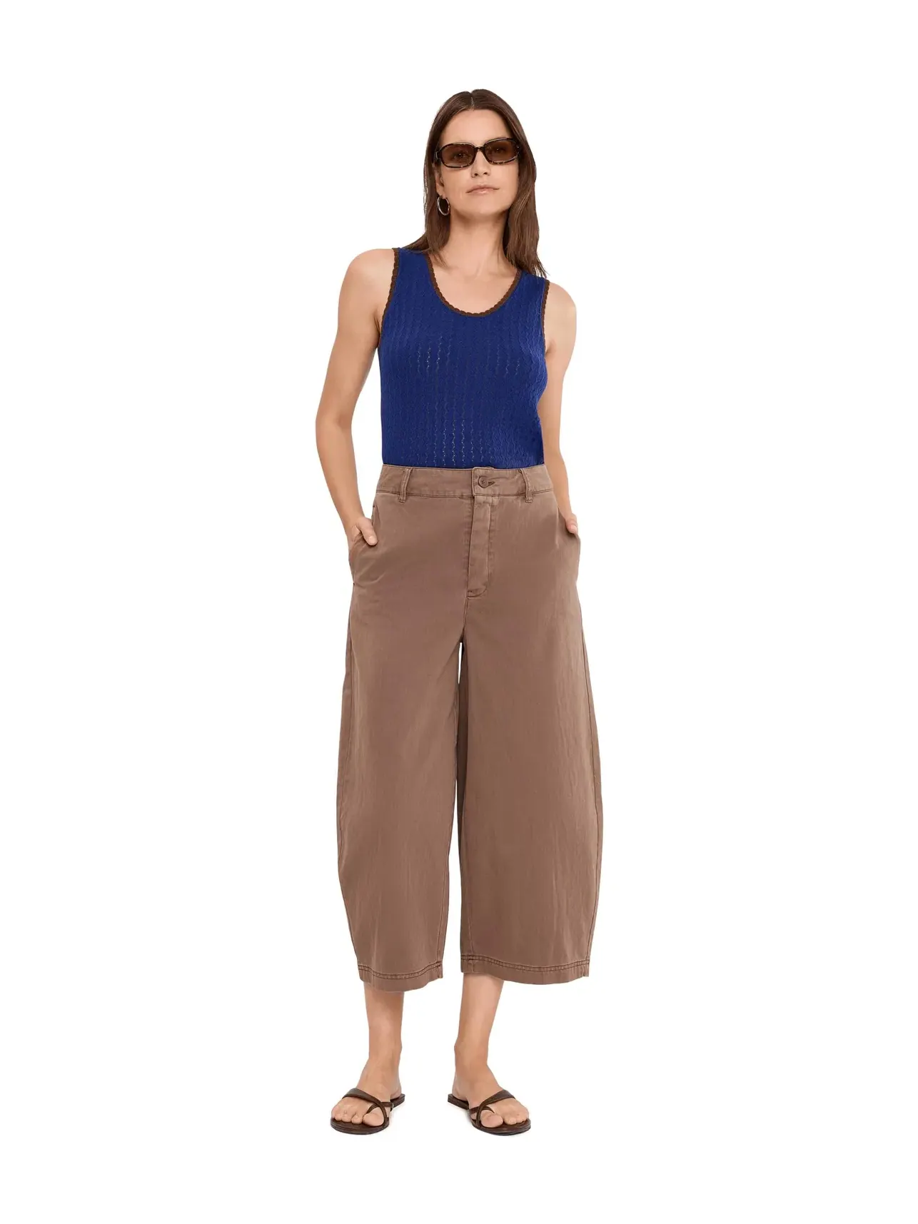 Брюки-чиносы We The Free Lay Down Free People — изображение 2 из 5, брауни
