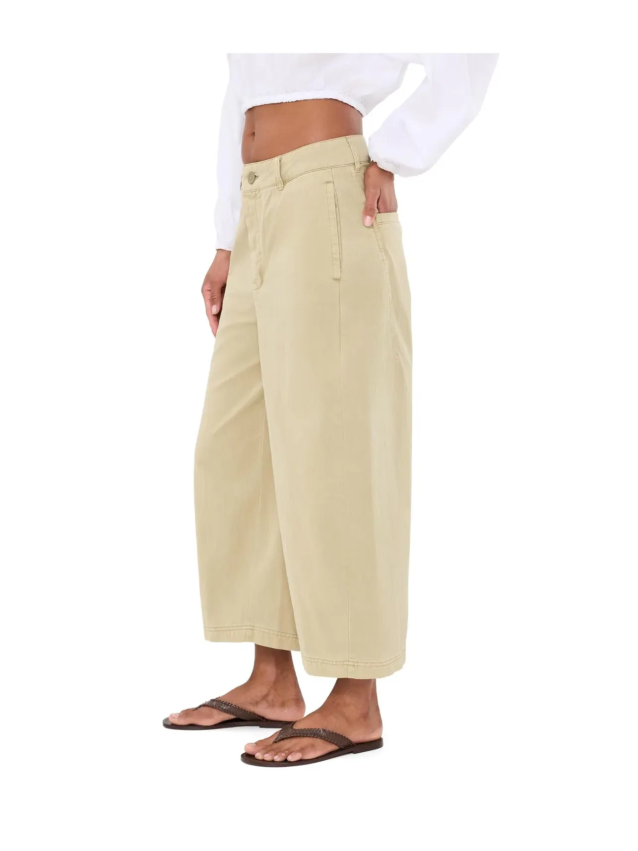 Брюки-чиносы We The Free Lay Down Free People — изображение 3 из 5, зеленый