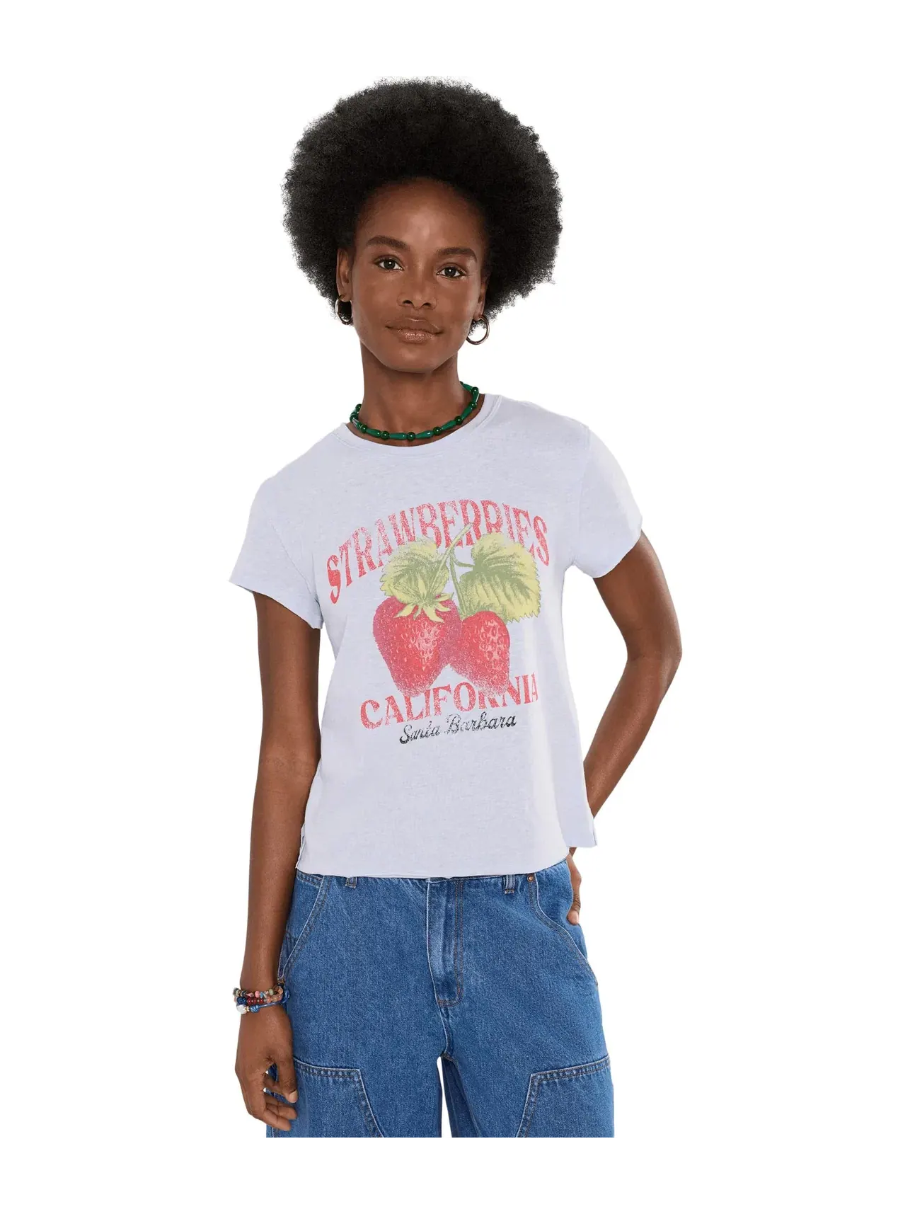 Футболка Nova Tee Graphic Free People — изображение 1 из 5, клубничный