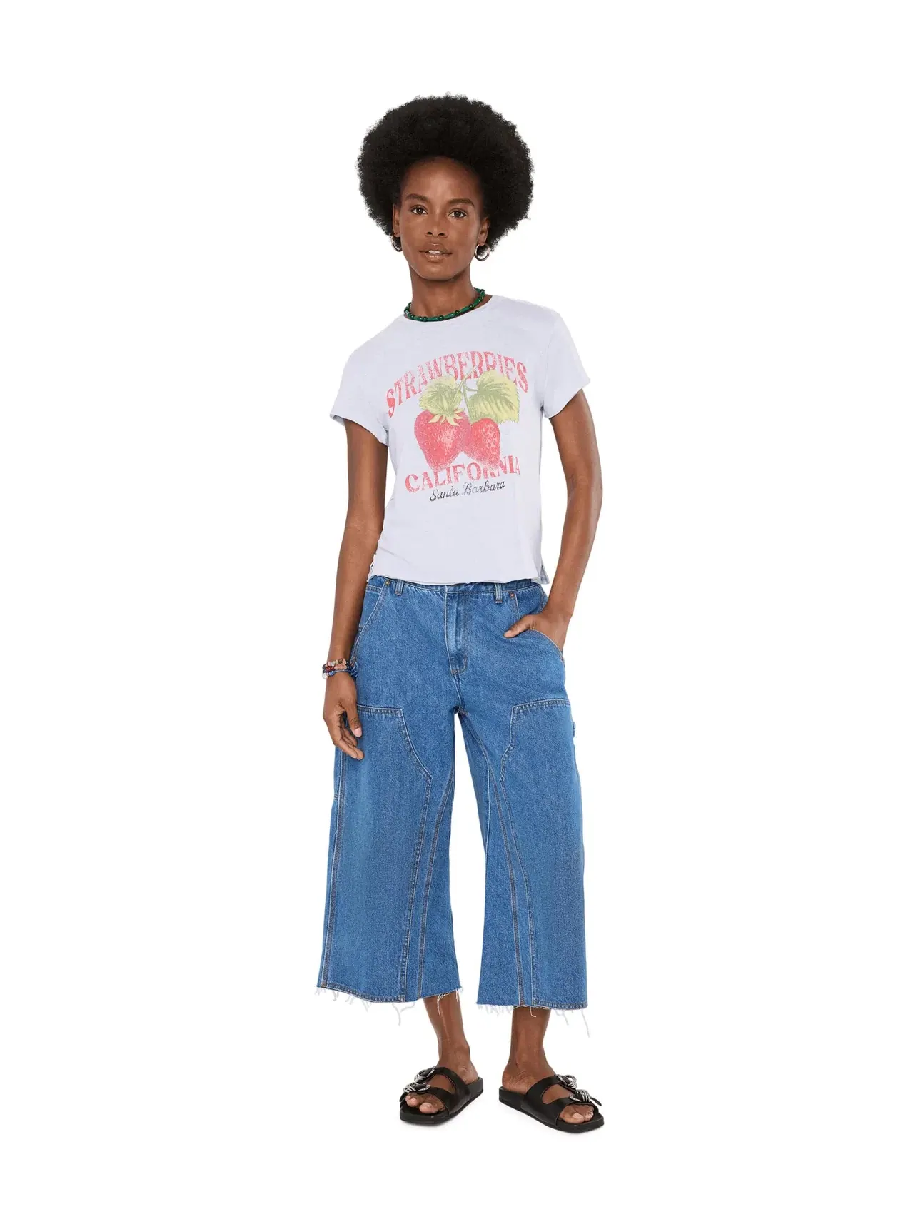 Футболка Nova Tee Graphic Free People — изображение 2 из 5, клубничный
