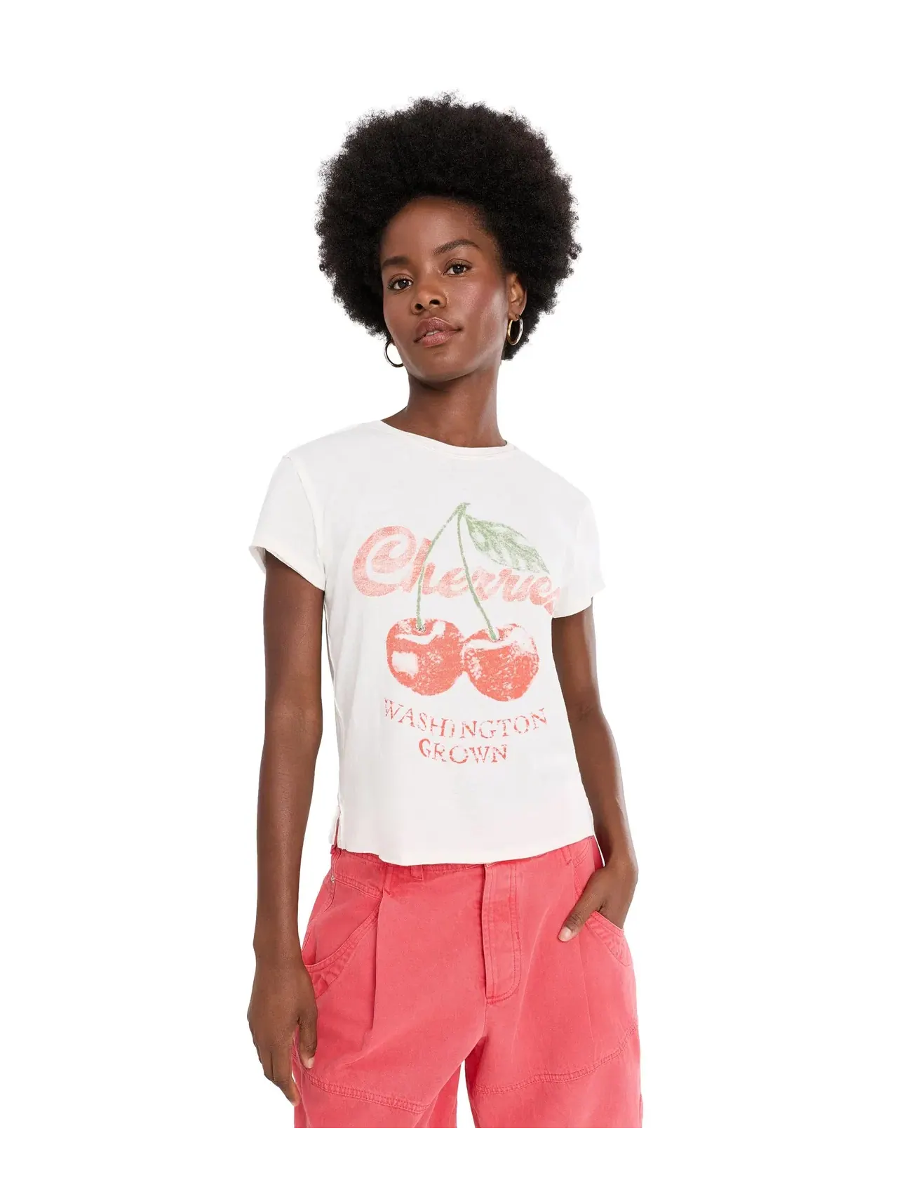 Футболка Nova Tee Graphic Free People — изображение 1 из 5, вишневый