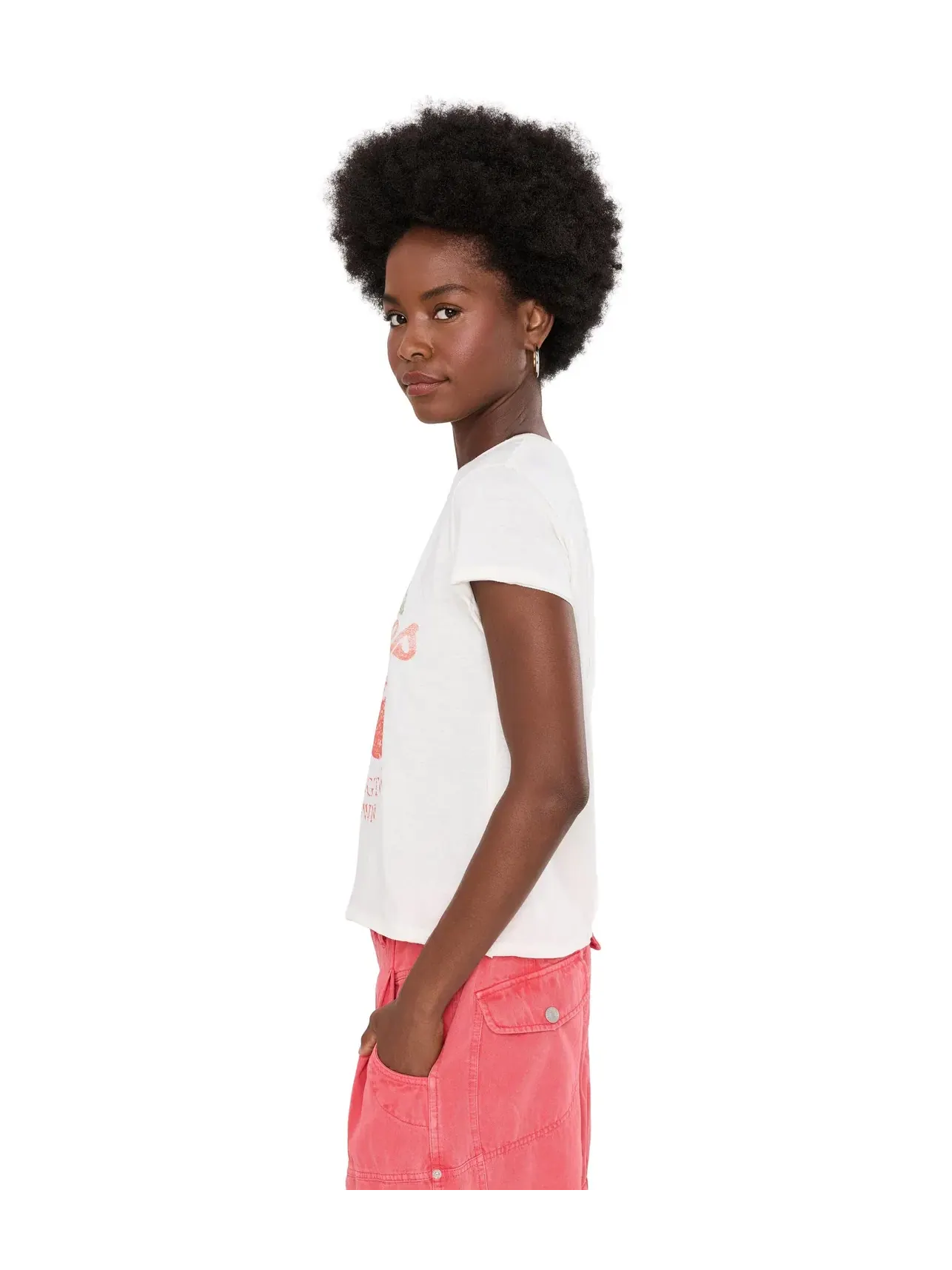 Футболка Nova Tee Graphic Free People — изображение 3 из 5, вишневый