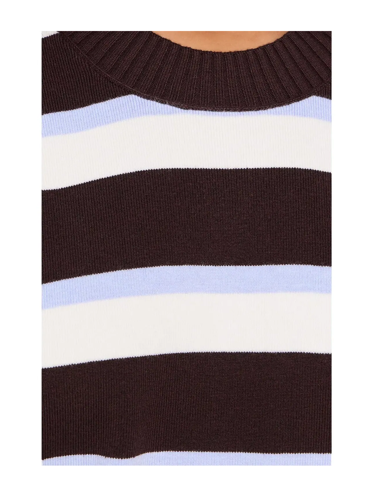 Пуловер Stripe Muse Free People — изображение 5 из 5, коричневый