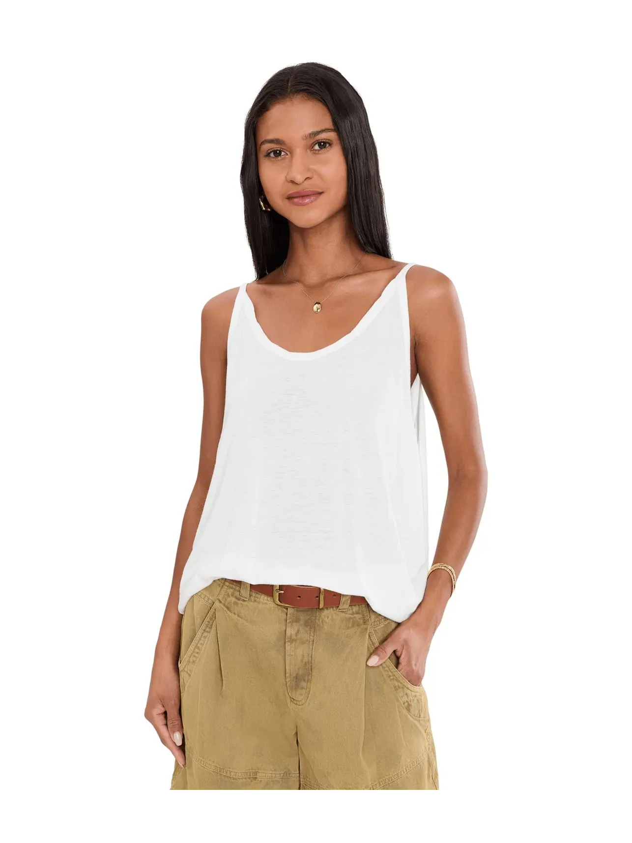 Топ-майка We The Free Shoreside Tank Free People — изображение 1 из 5, слоновая кость