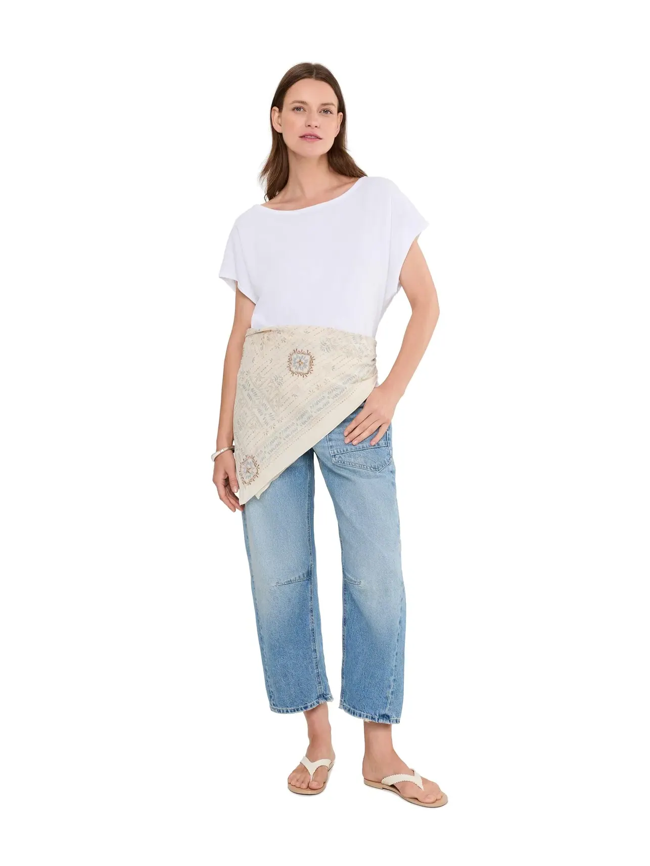 Футболка We The Free Peggy Tee Free People — изображение 2 из 5, слоновая кость