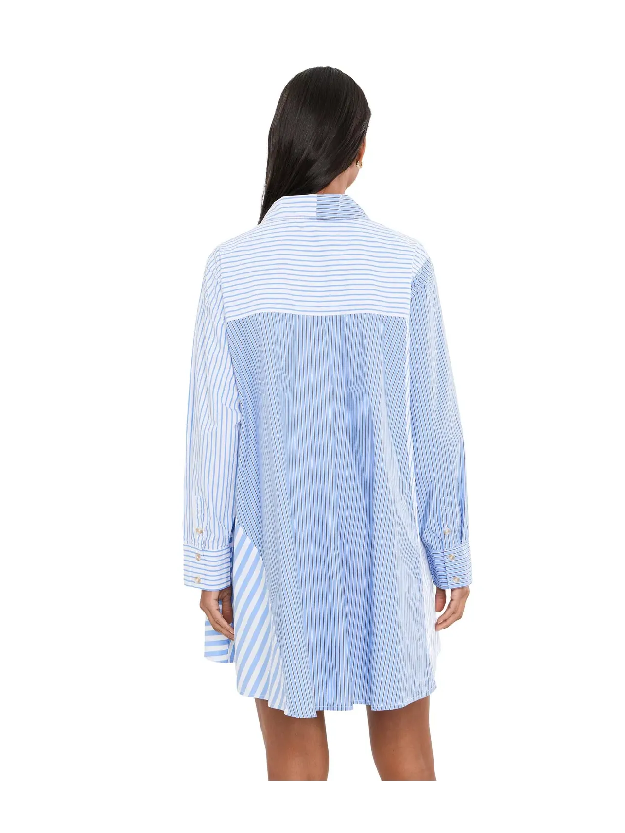 Мини-платье Oxford Club Mini Free People — изображение 4 из 5, синий